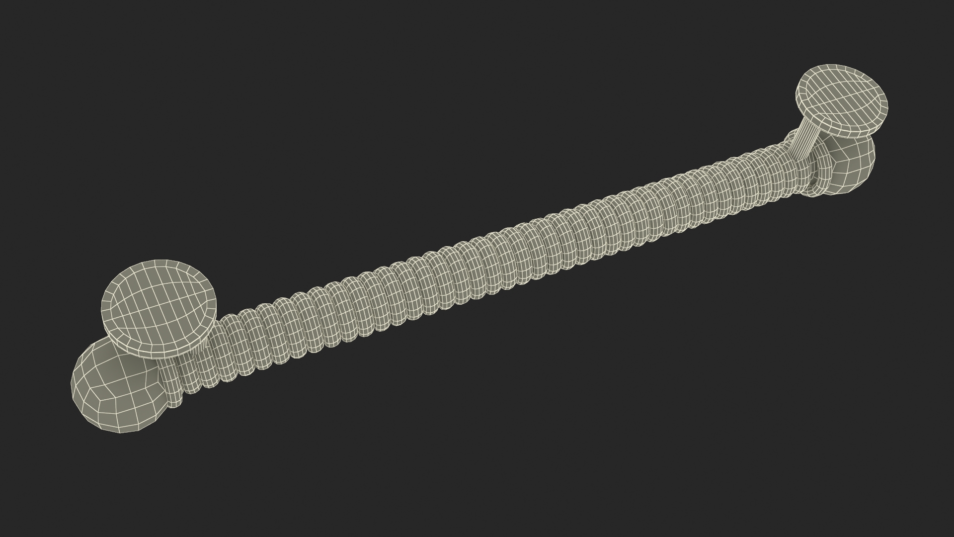 Spiral Door Handle Metal 3D model