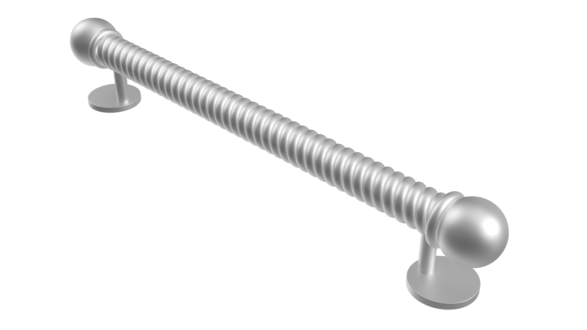 Spiral Door Handle Metal 3D model