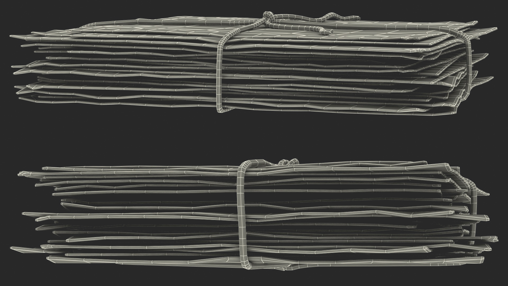 Old Letters Package Thick Fur 3D model