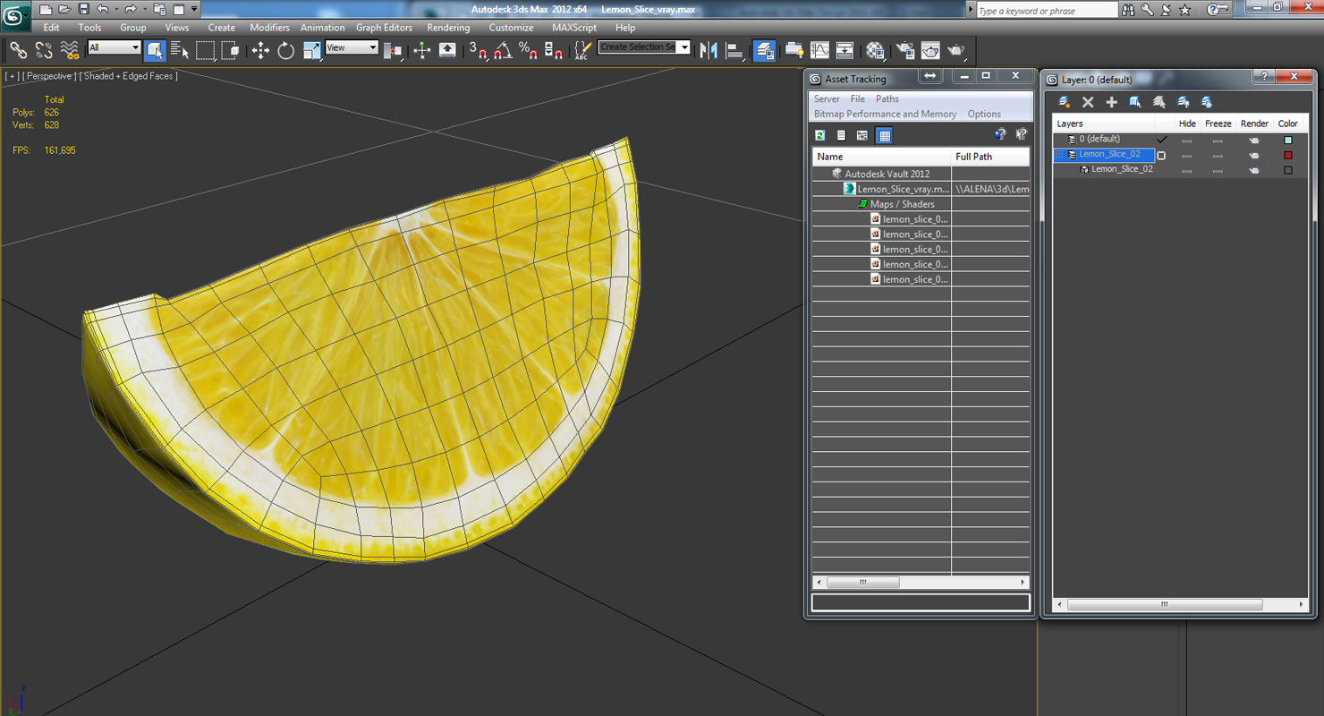 3D Lemon Slice
