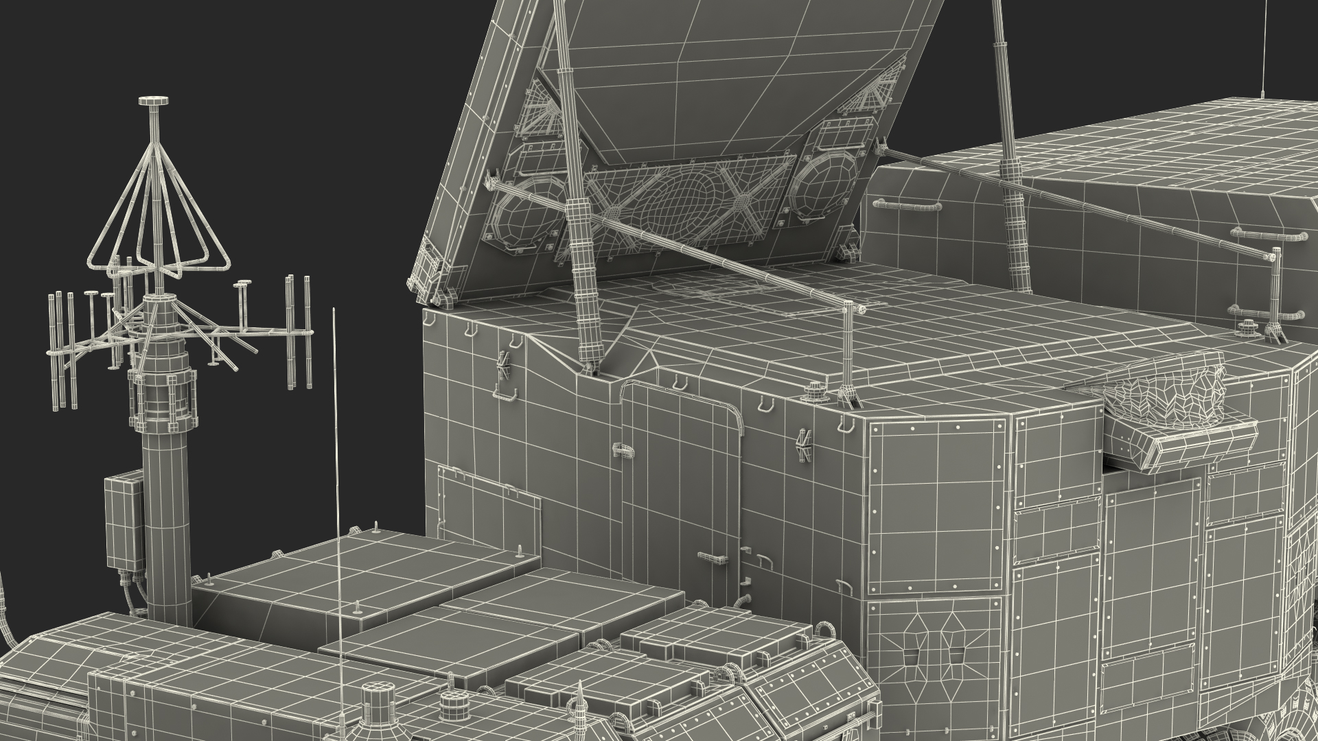 3D S300 Flap Lid B Camouflage Rigged model