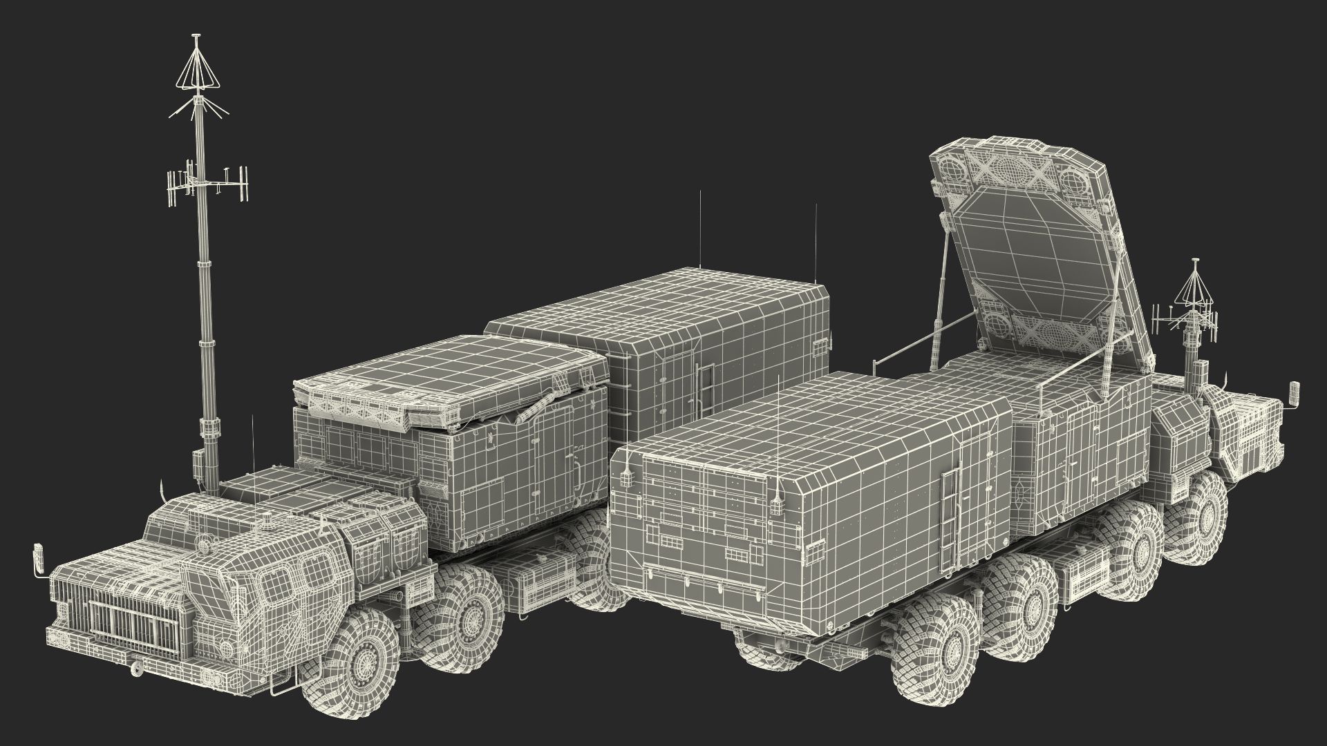 3D S300 Flap Lid B Camouflage Rigged model