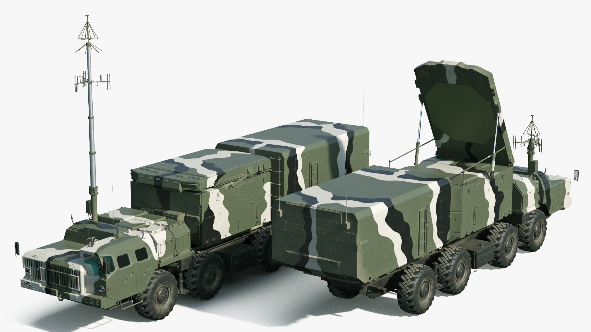 3D S300 Flap Lid B Camouflage Rigged model