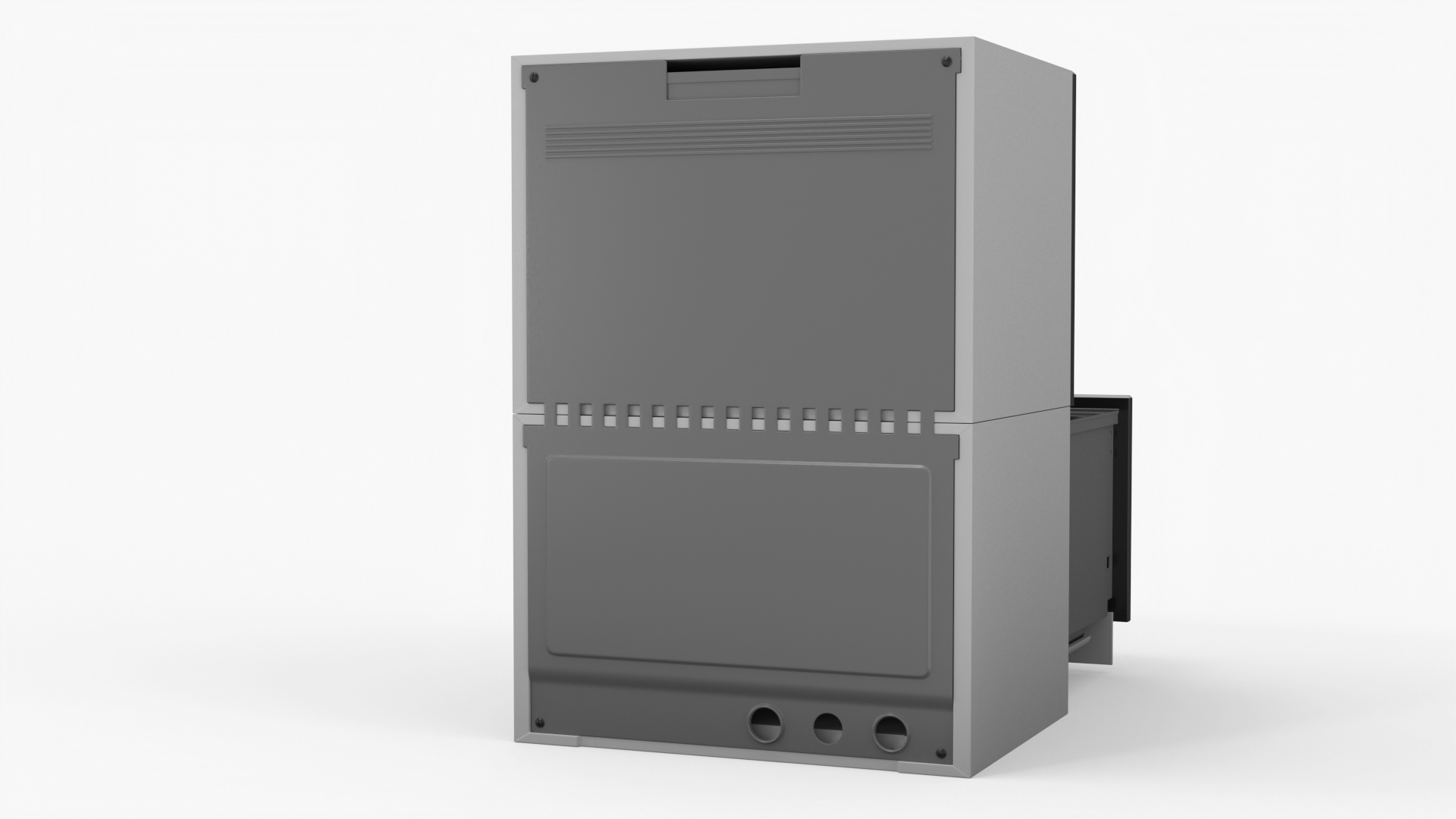 Dishwasher Double Drawer Open 3D model