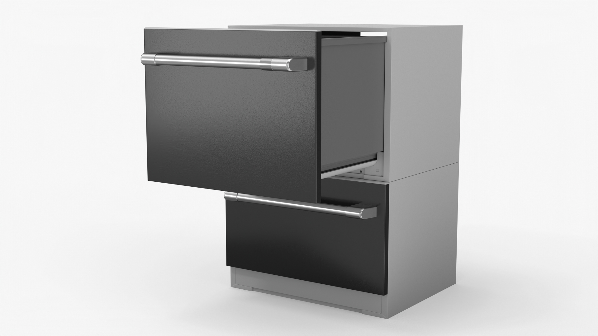 Dishwasher Double Drawer Open 3D model