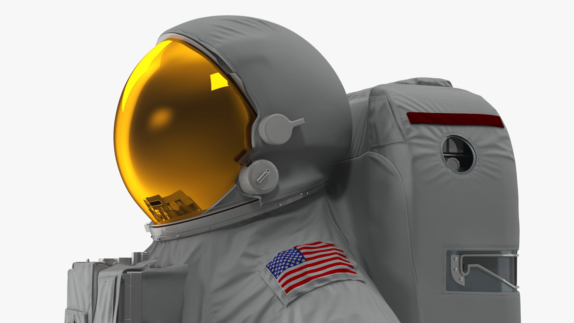 Astronaut Suit with Male Figure Rigged for Maya 3D