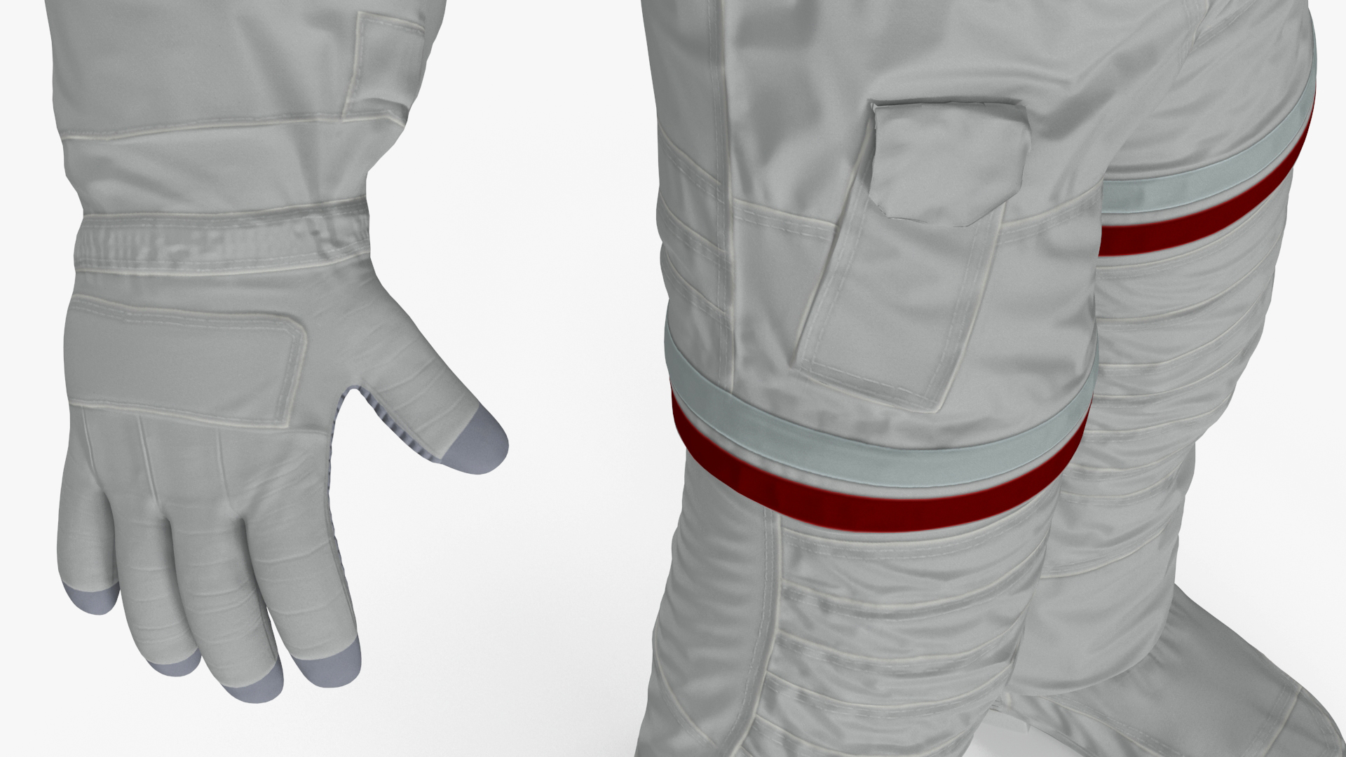 Astronaut Suit with Male Figure Rigged for Maya 3D