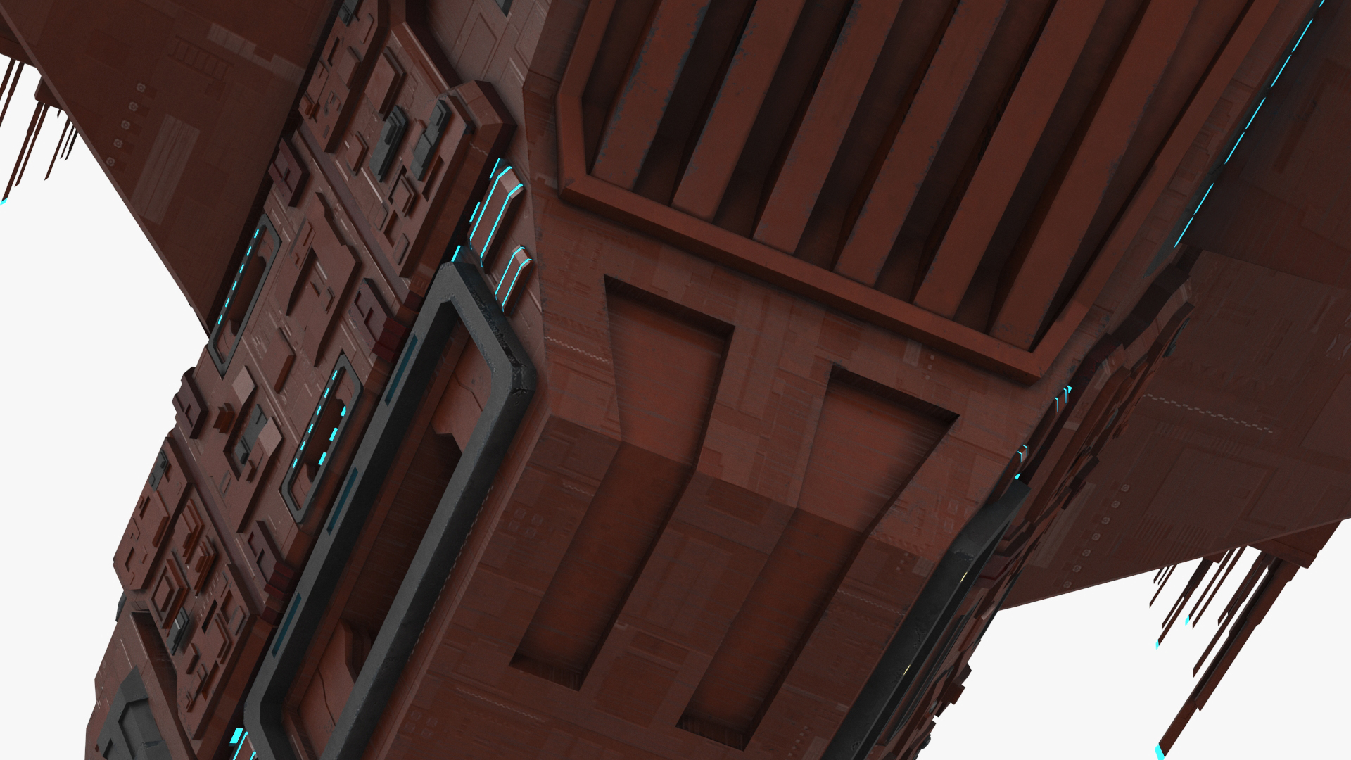 3D Futuristic Sсi Fi Spacecraft model