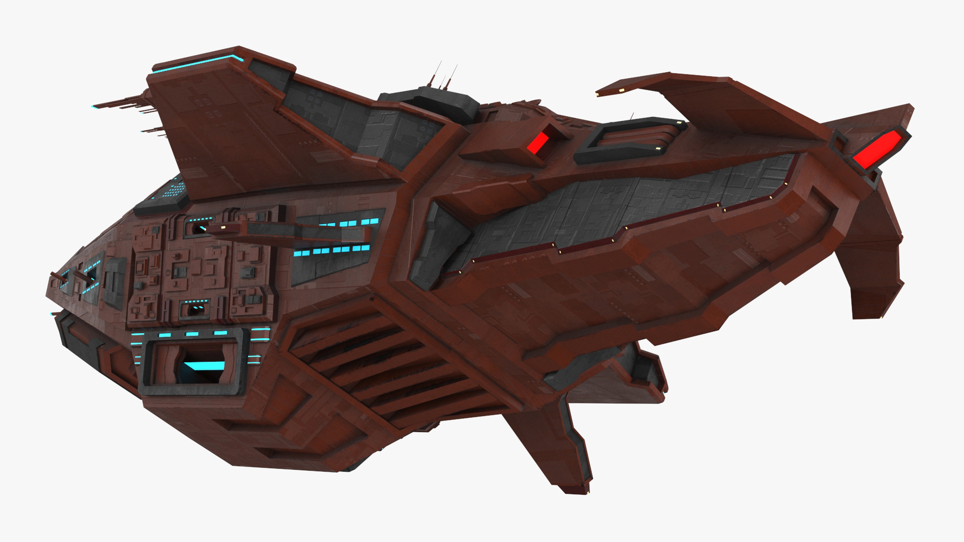 3D Futuristic Sсi Fi Spacecraft model