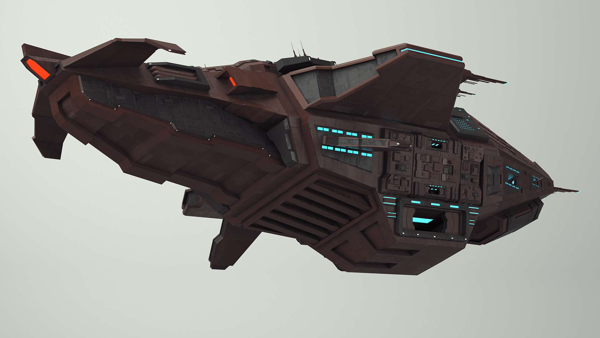 3D Futuristic Sсi Fi Spacecraft model
