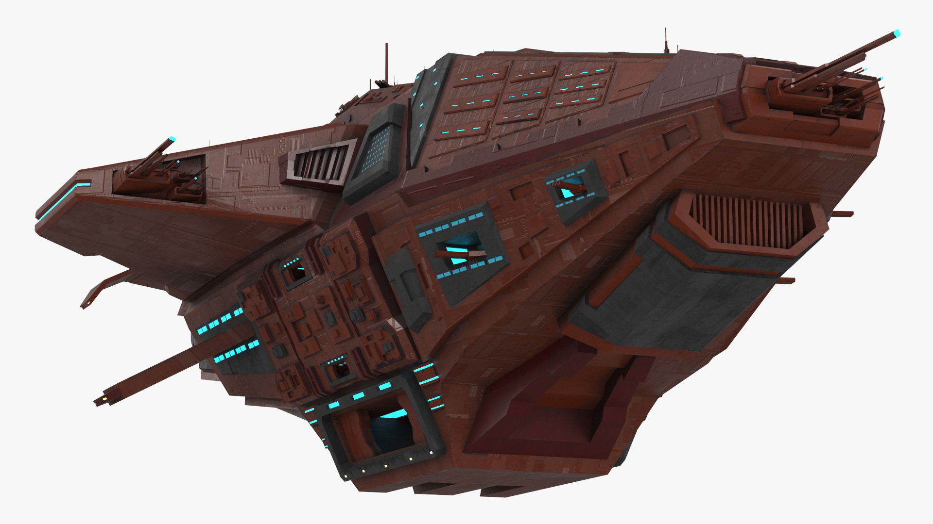 3D Futuristic Sсi Fi Spacecraft model