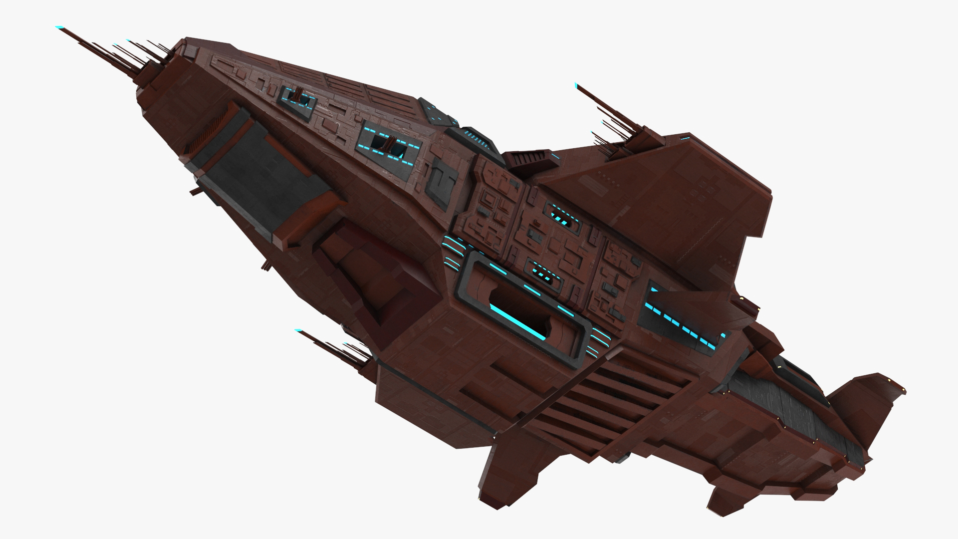 3D Futuristic Sсi Fi Spacecraft model