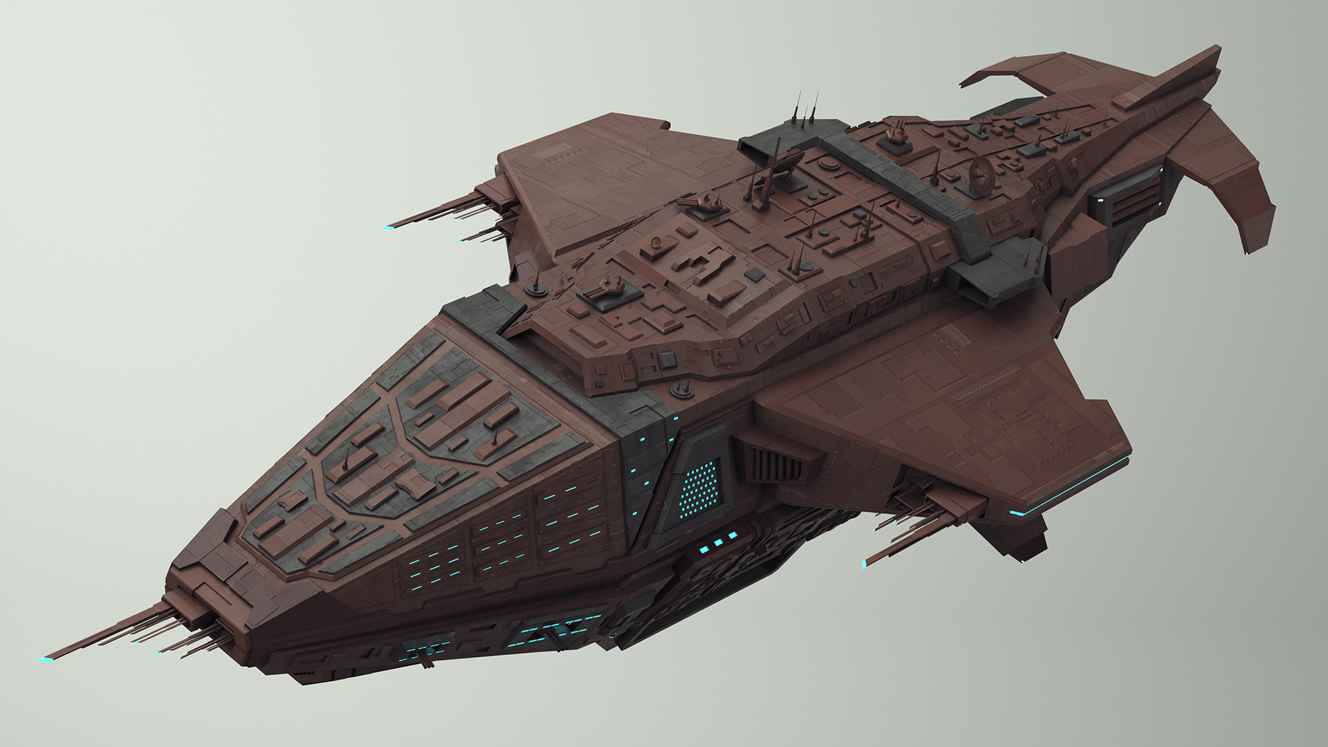 3D Futuristic Sсi Fi Spacecraft model
