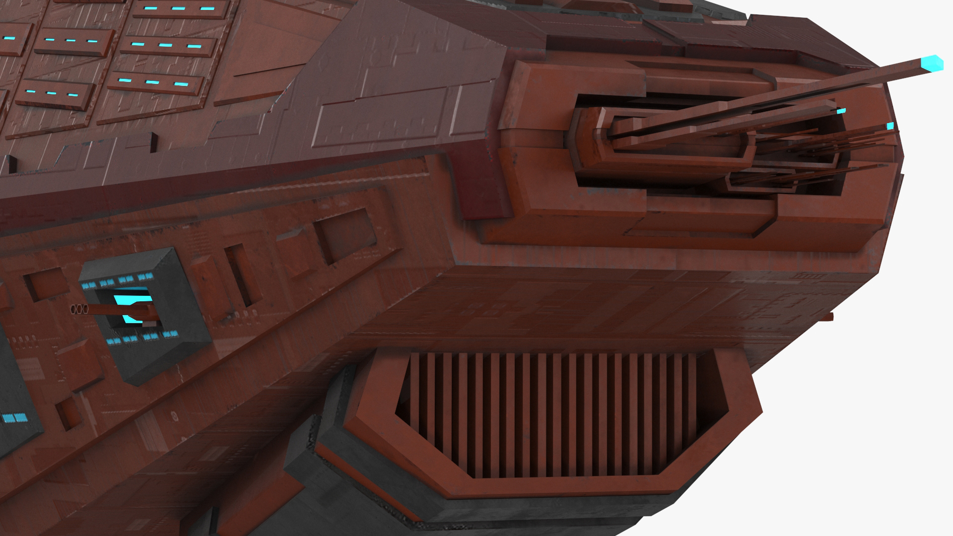 3D Futuristic Sсi Fi Spacecraft model