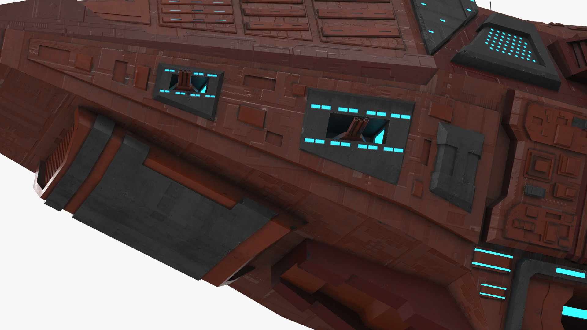 3D Futuristic Sсi Fi Spacecraft model