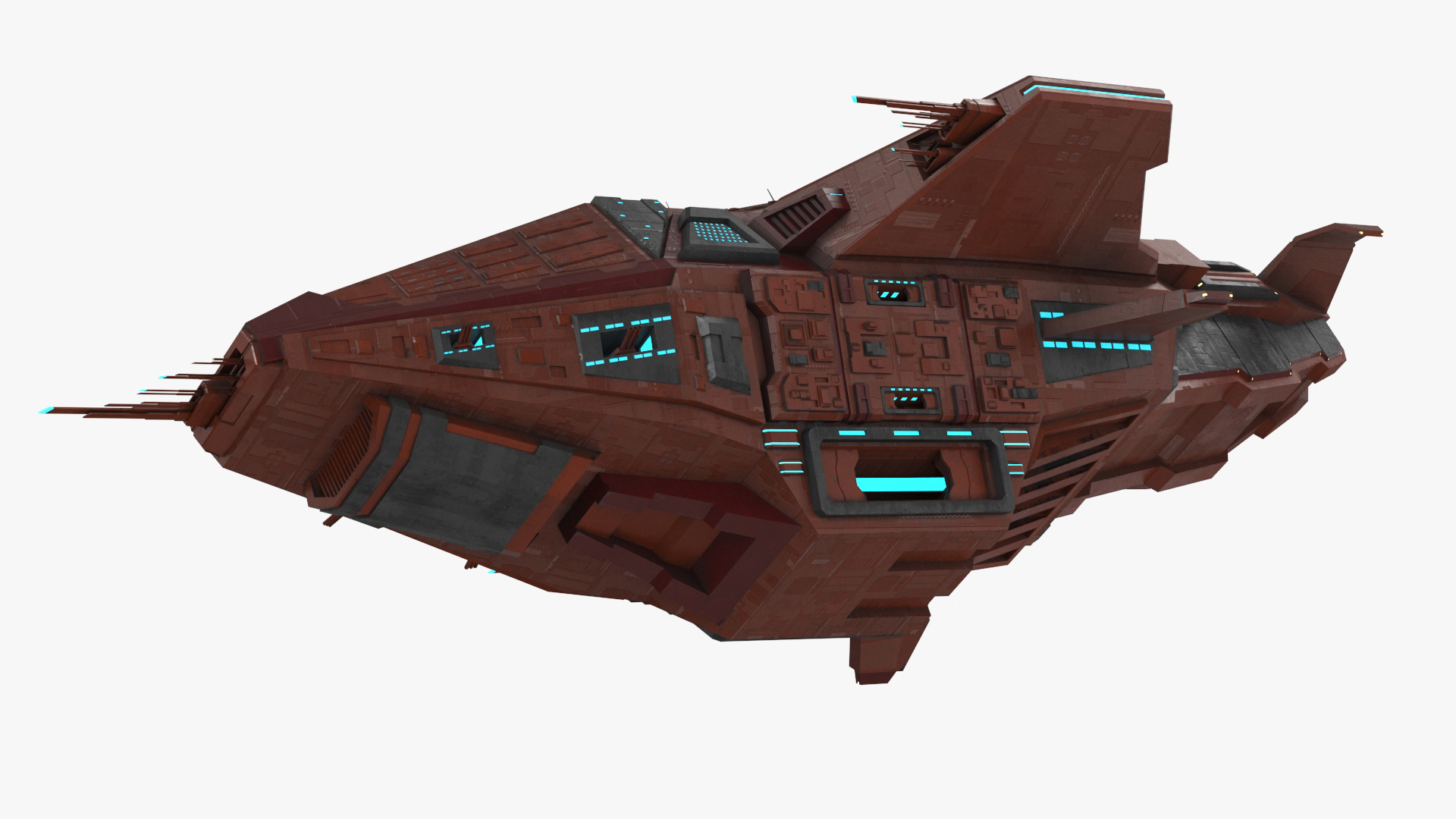 3D Futuristic Sсi Fi Spacecraft model