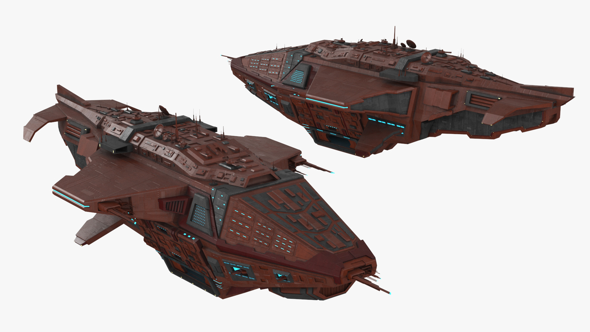 3D Futuristic Sсi Fi Spacecraft model