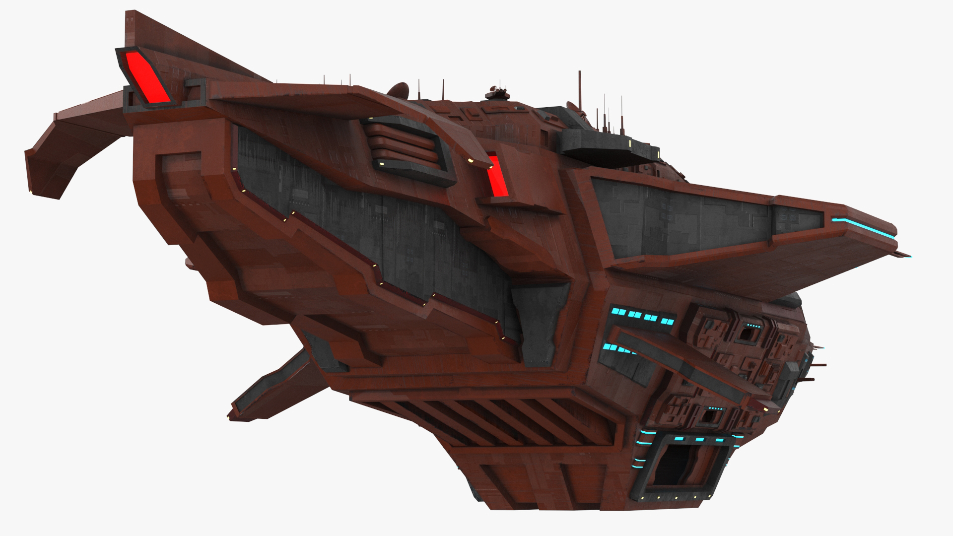 3D Futuristic Sсi Fi Spacecraft model