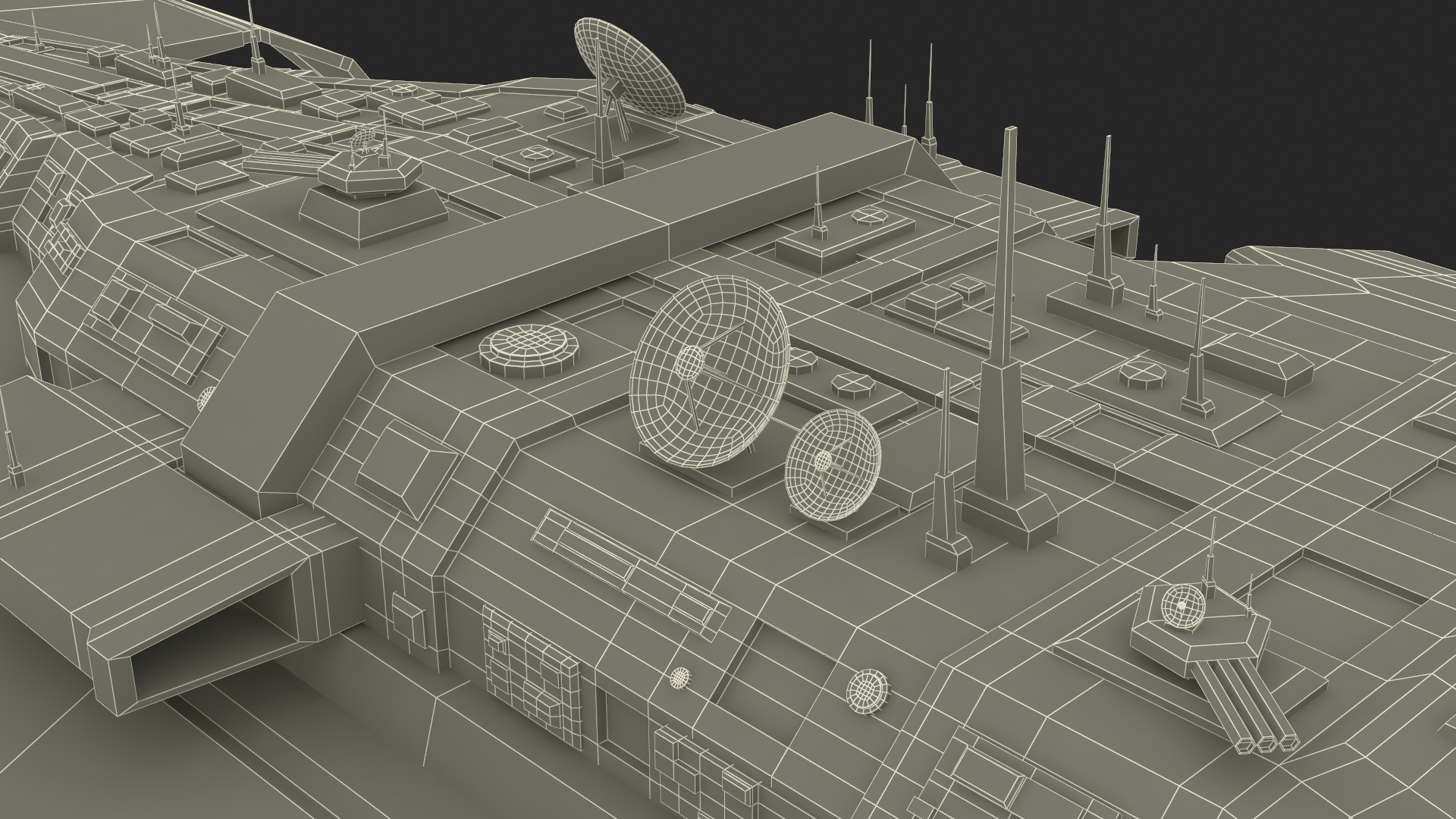 3D Futuristic Sсi Fi Spacecraft model