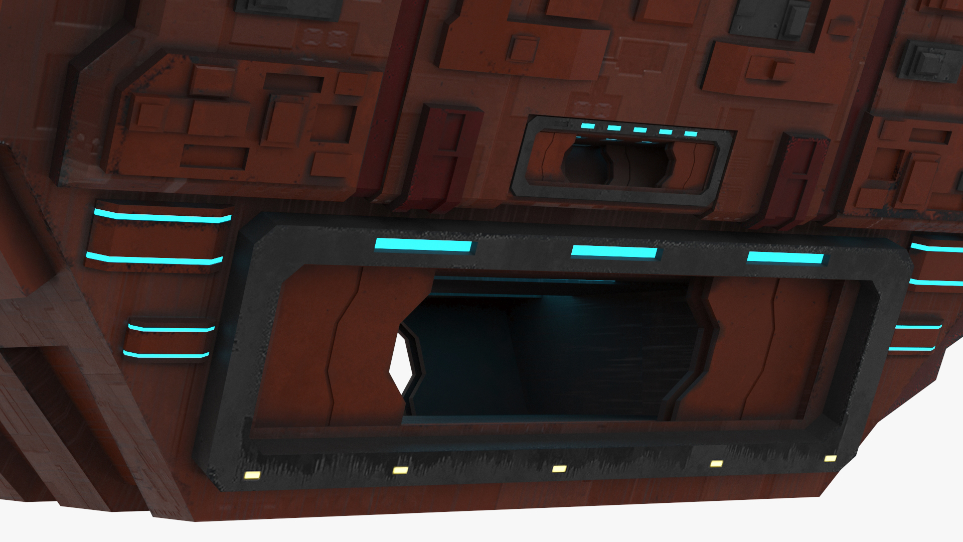 3D Futuristic Sсi Fi Spacecraft model