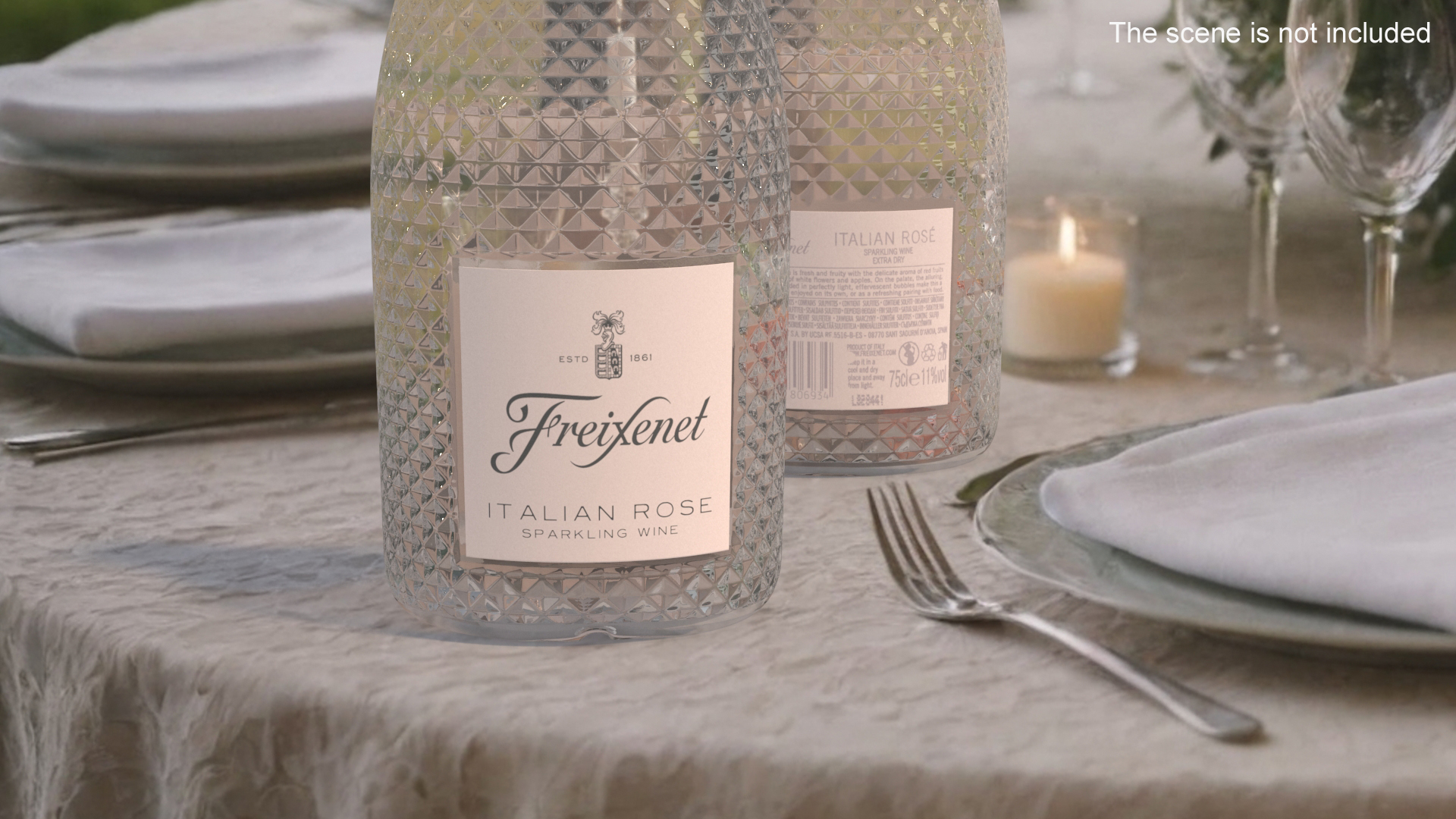 Freixenet Italian Sparkling Wine Rose 3D