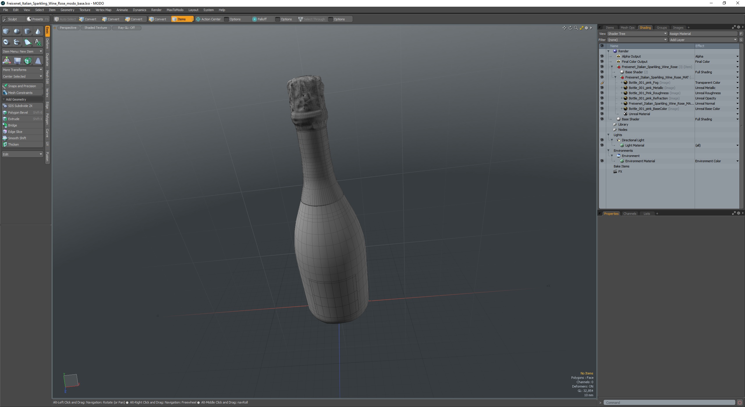 Freixenet Italian Sparkling Wine Rose 3D