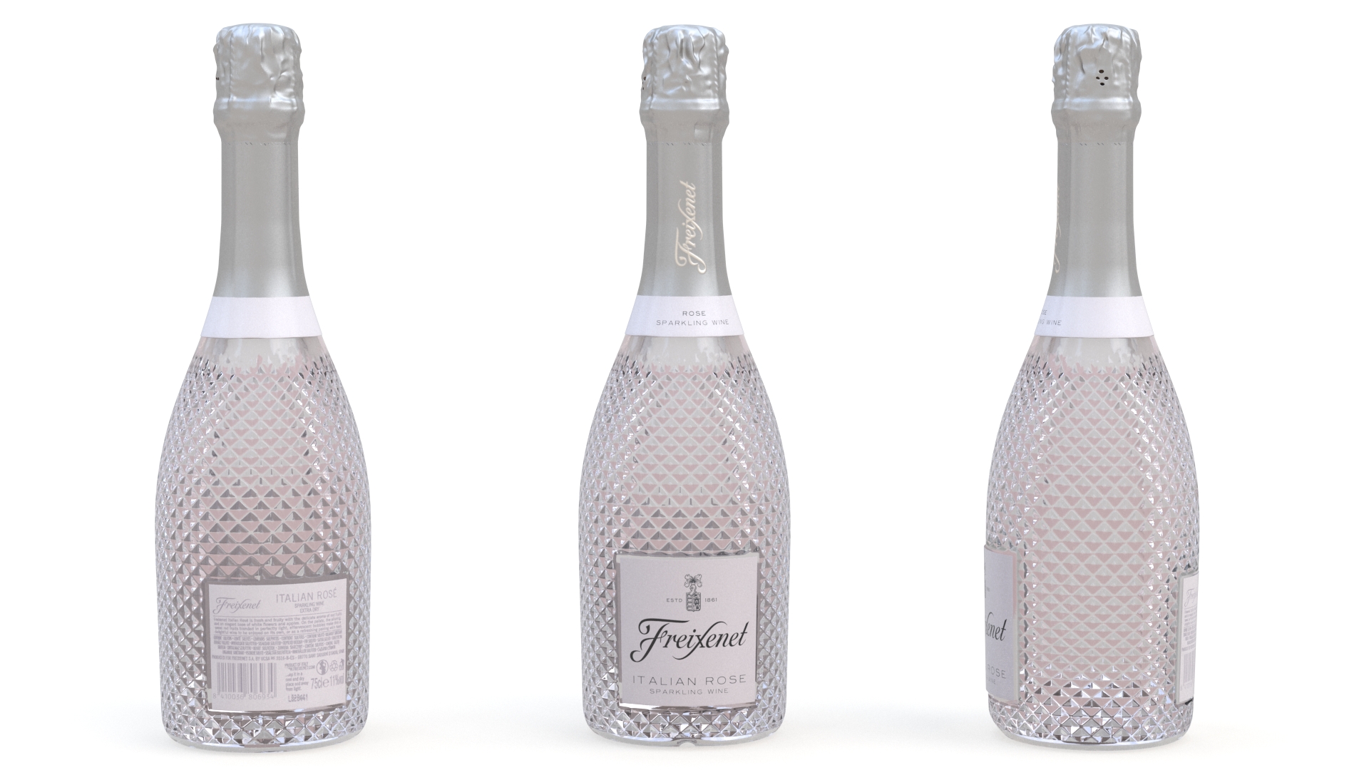 Freixenet Italian Sparkling Wine Rose 3D
