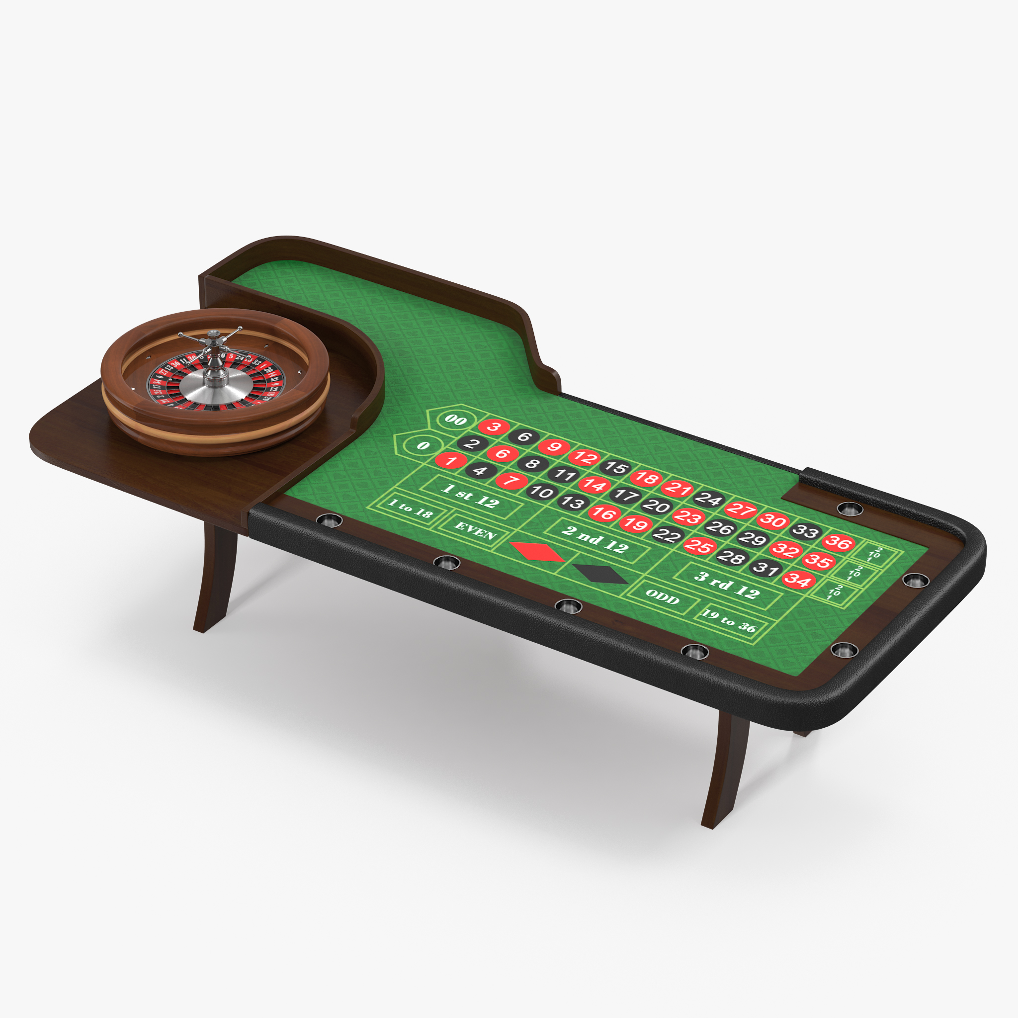 Casino Roulette Table, view 3