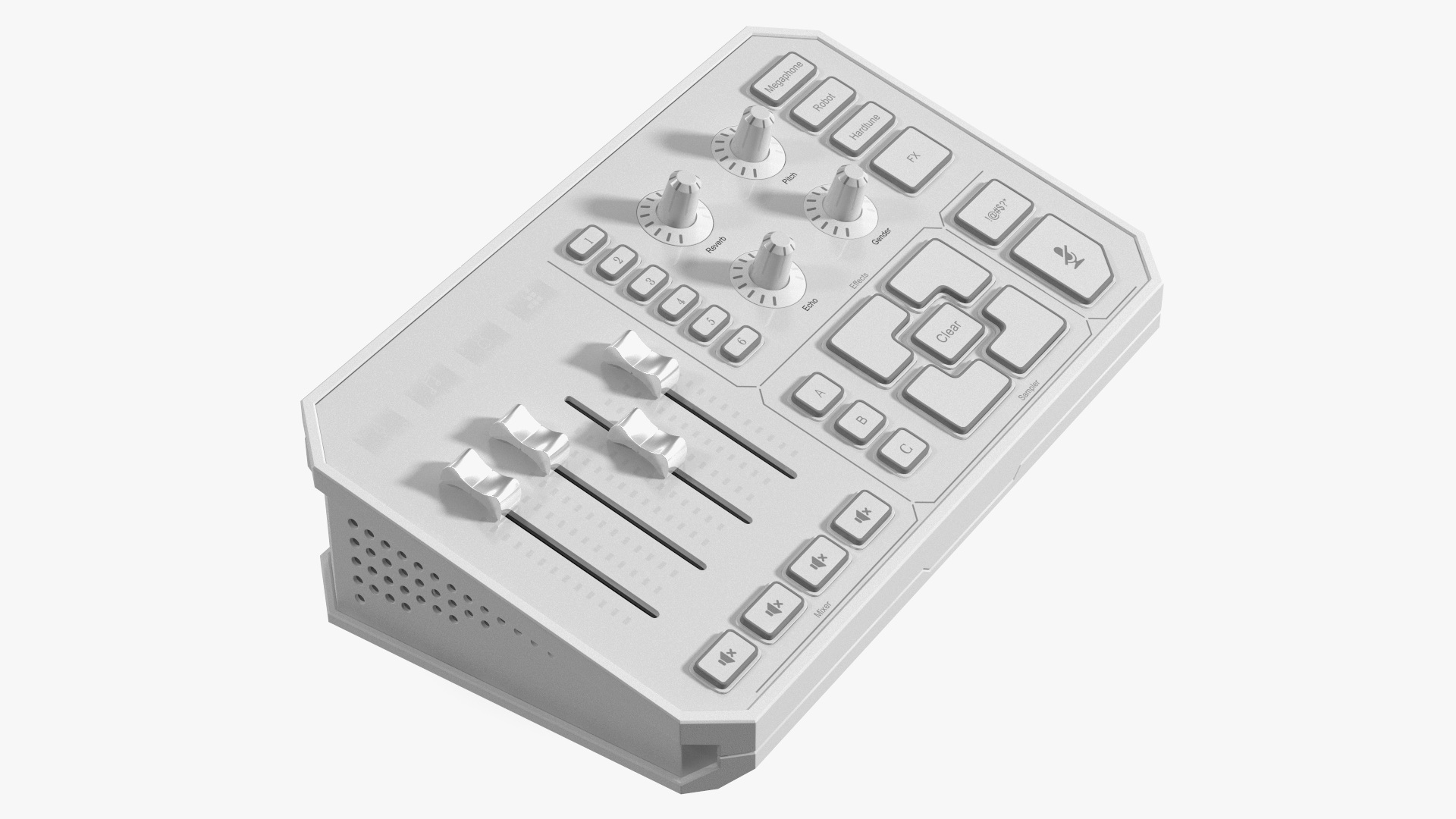 3D Revolutionary Online Broadcast Platform White Lights Off