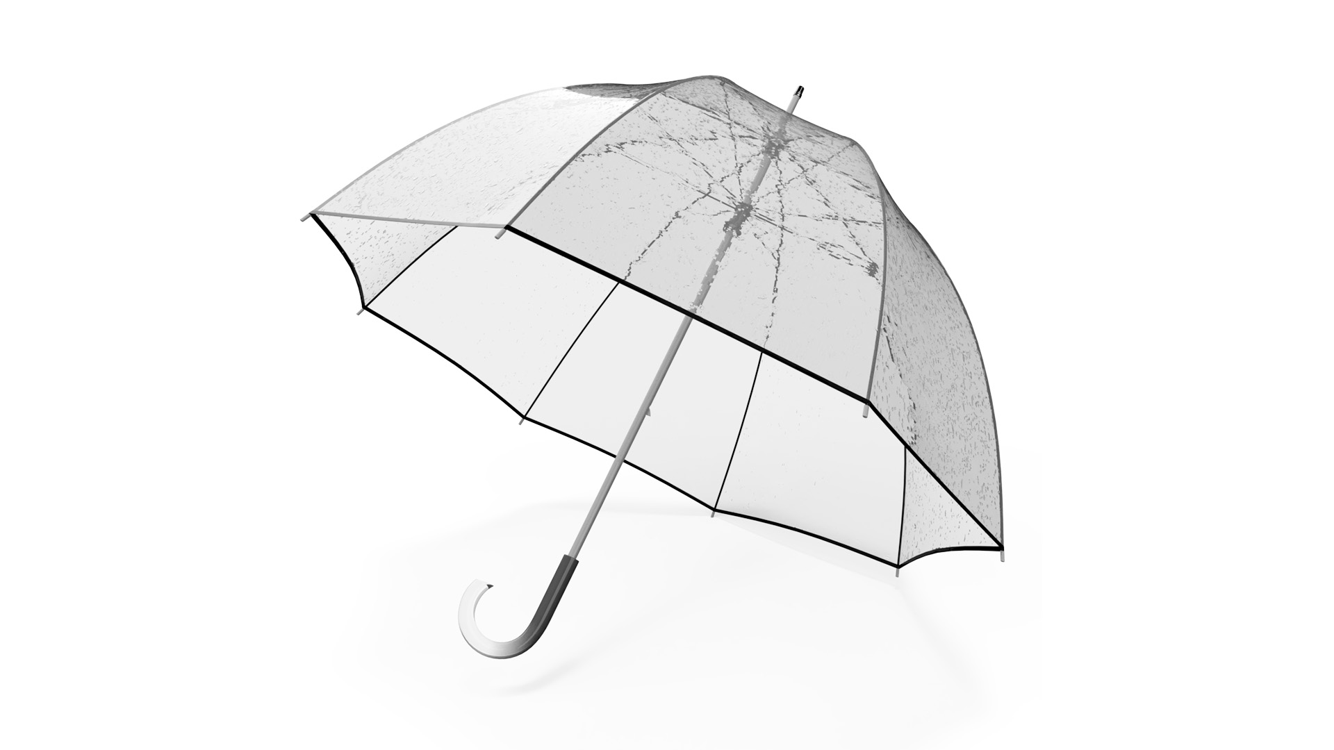 Bubble Umbrella Wet 3D model