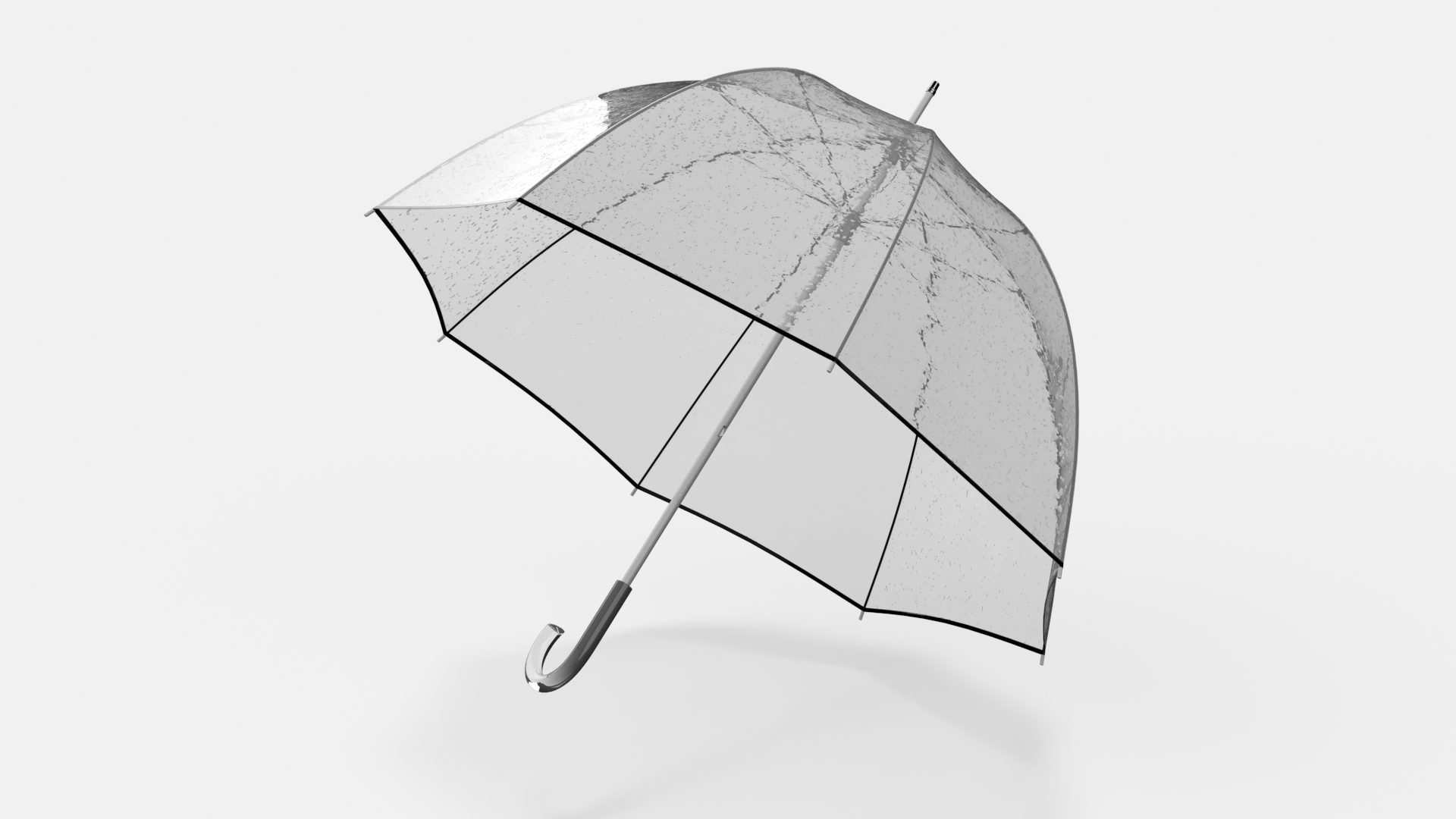 Bubble Umbrella Wet 3D model