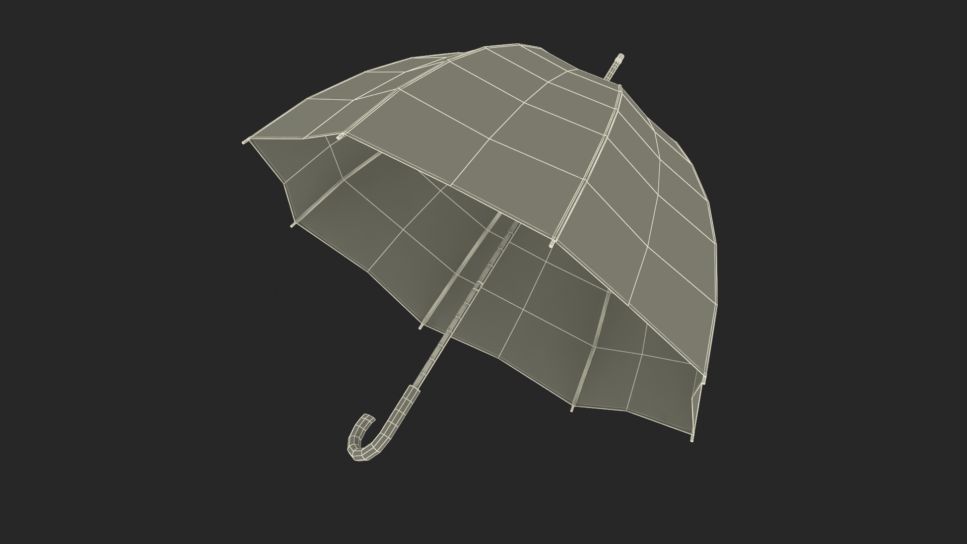 Bubble Umbrella Wet 3D model