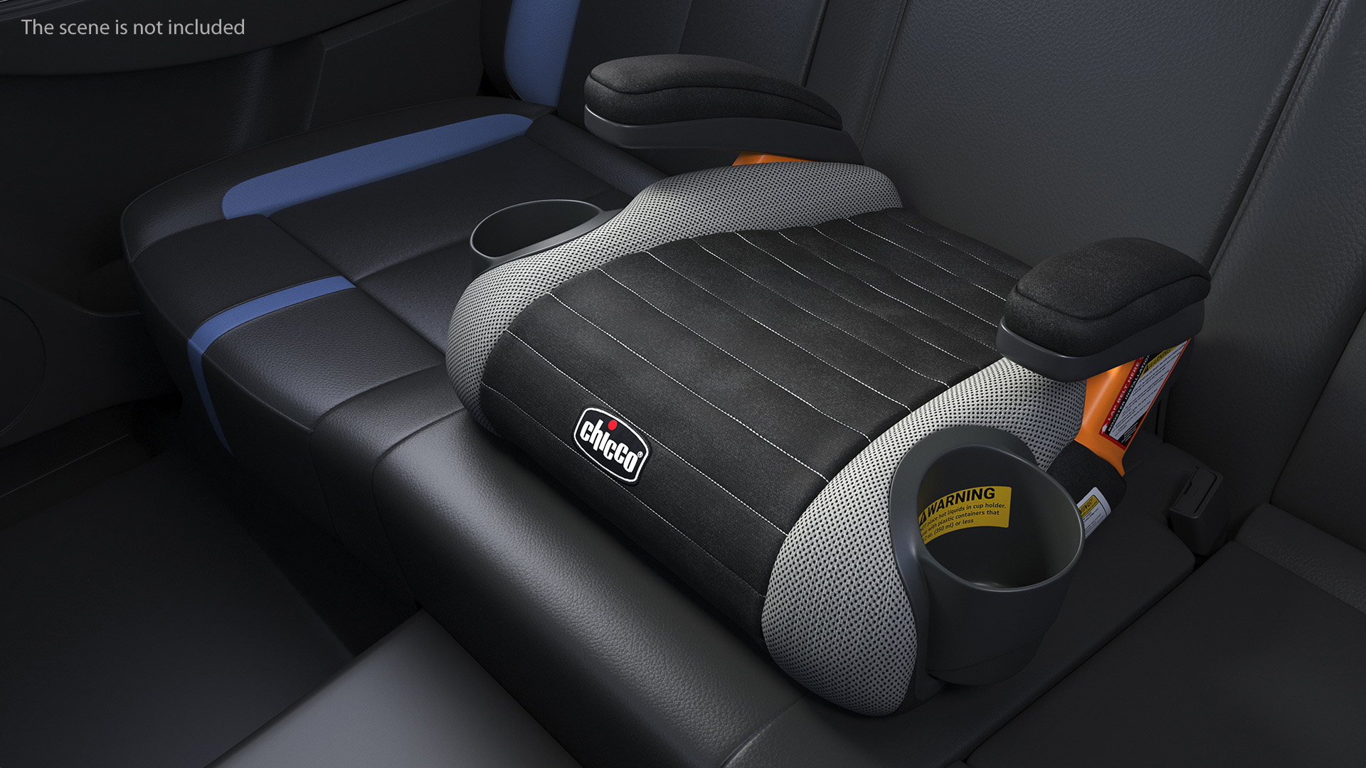 Backless Car Seat Chicco Grey 3D model