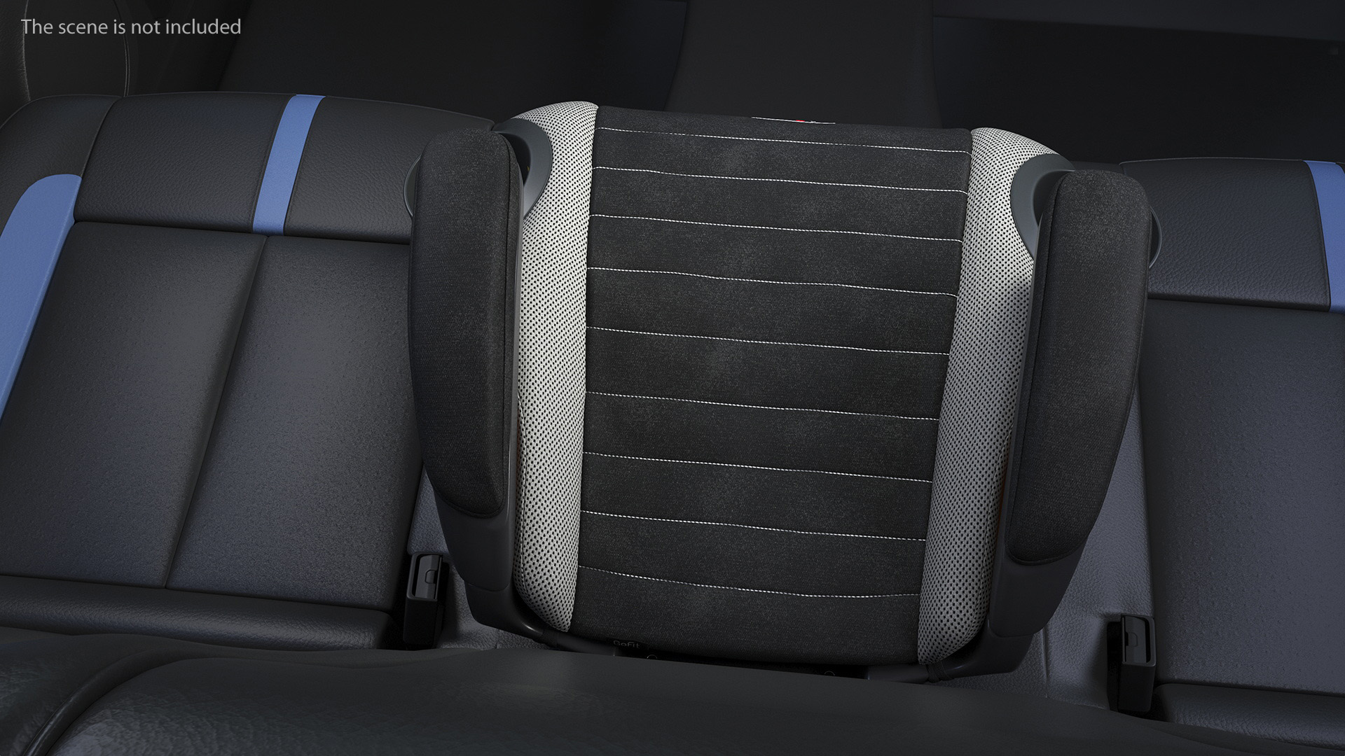 Backless Car Seat Chicco Grey 3D model