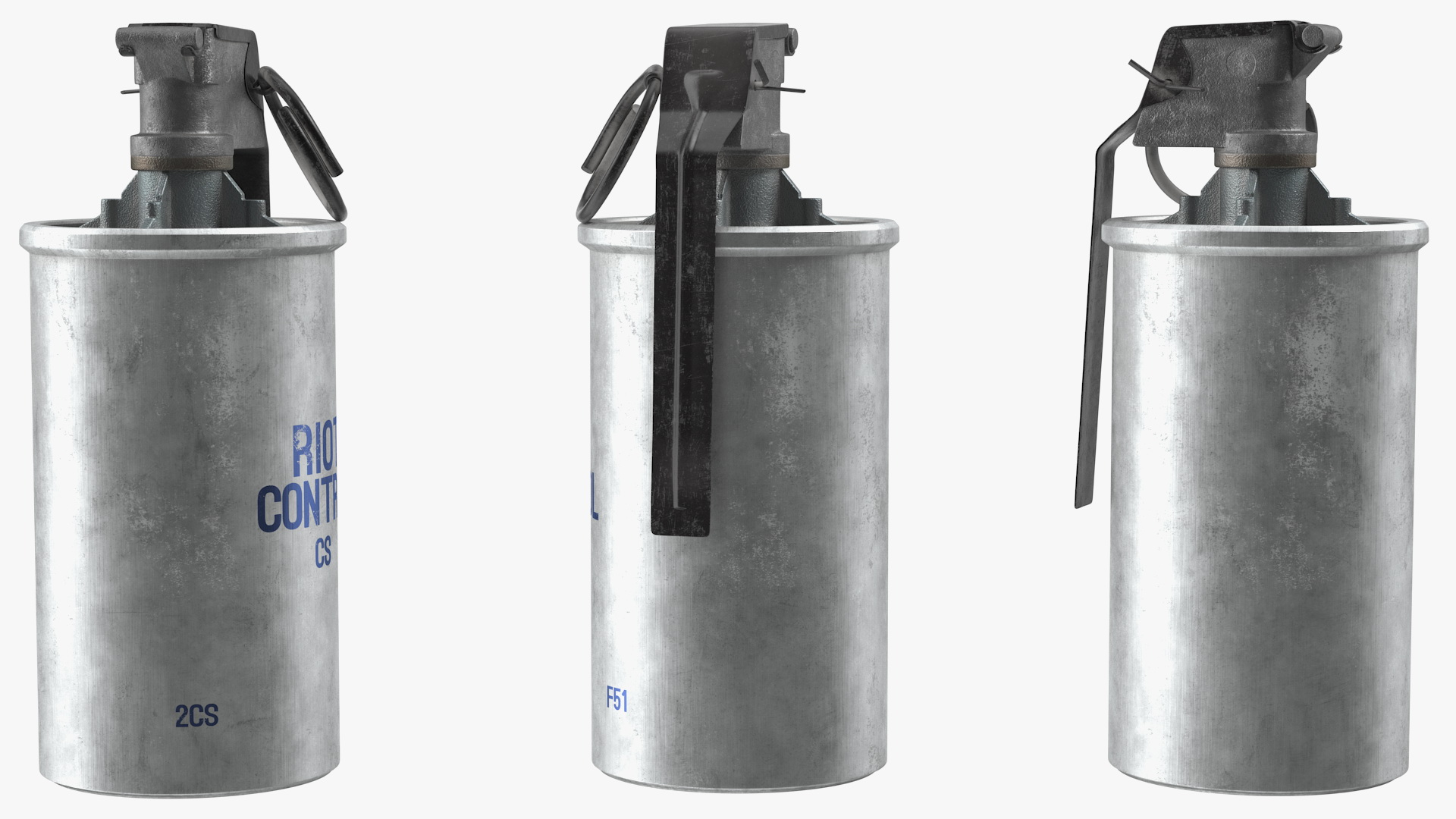 3D ABC M7A2 Riot Control CS Grenade Old