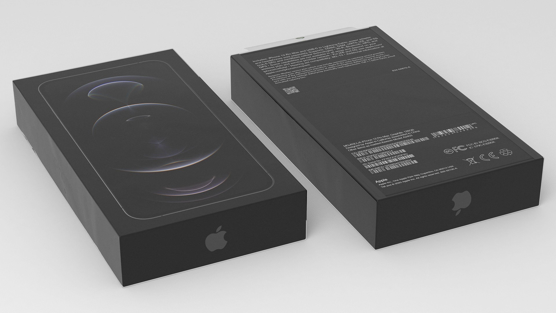 3D model iPhone 12 Pro Max Box Graphite