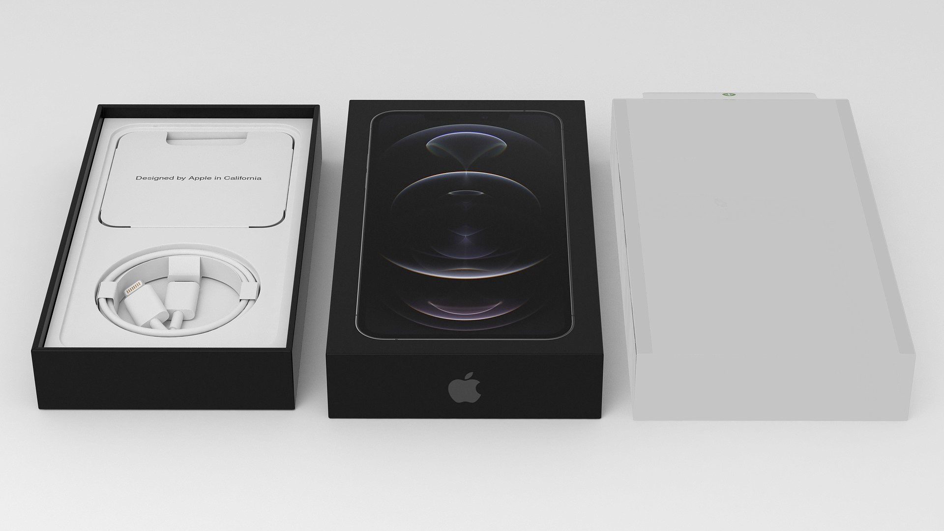 3D model iPhone 12 Pro Max Box Graphite