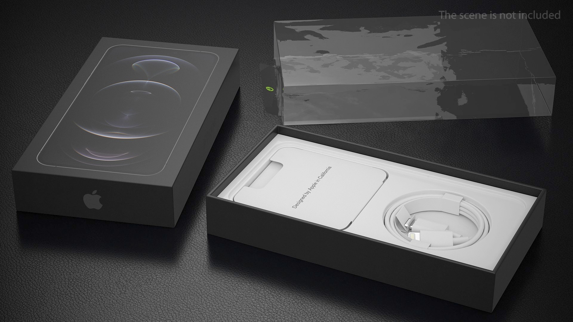 3D model iPhone 12 Pro Max Box Graphite