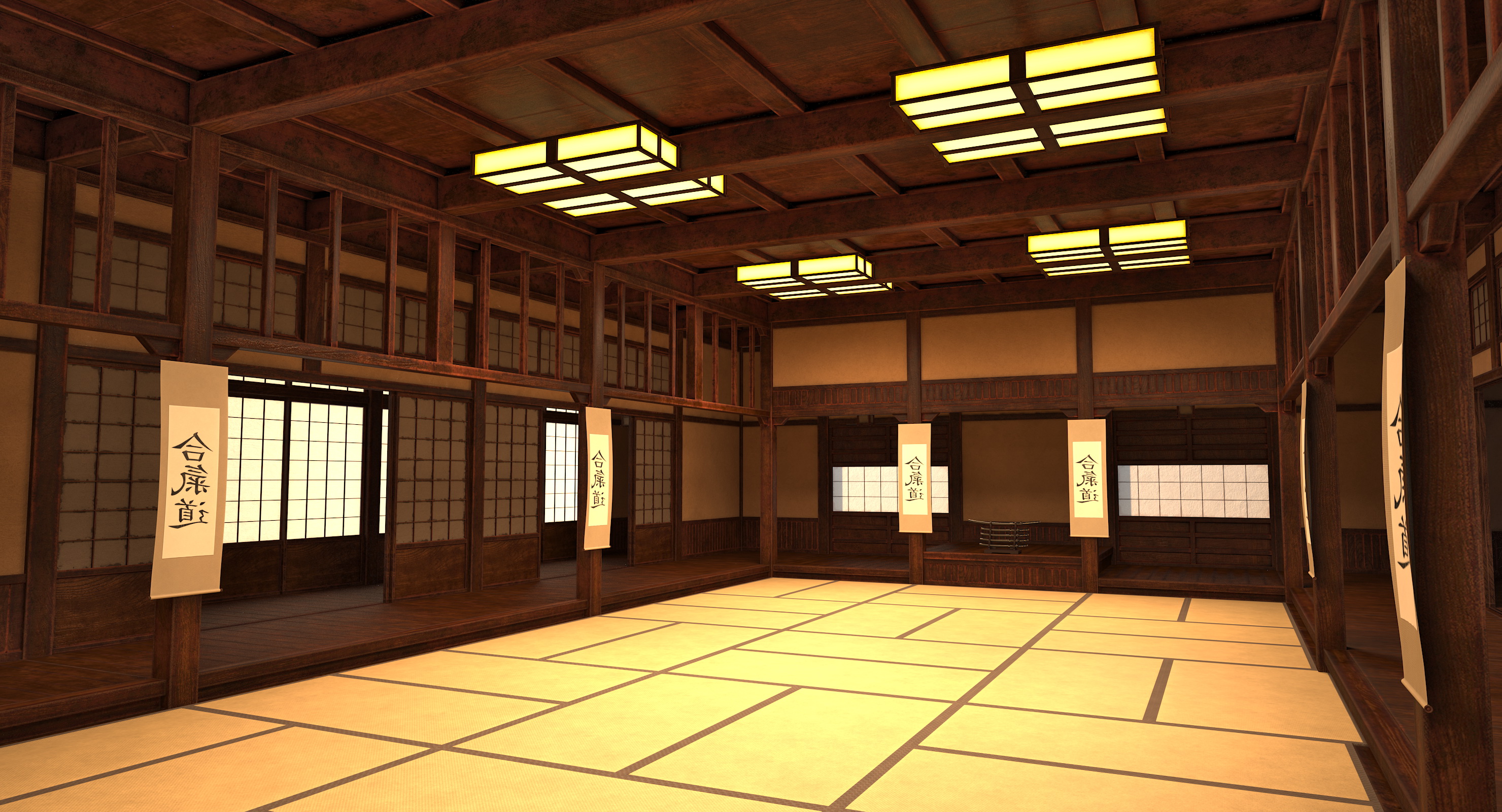 Dojo Room 3D model