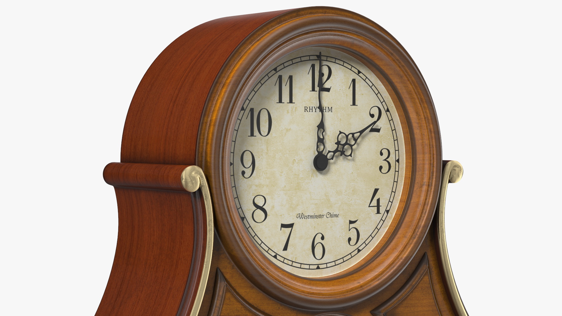3D Wooden Musical Mantel Clock Tuscany II model