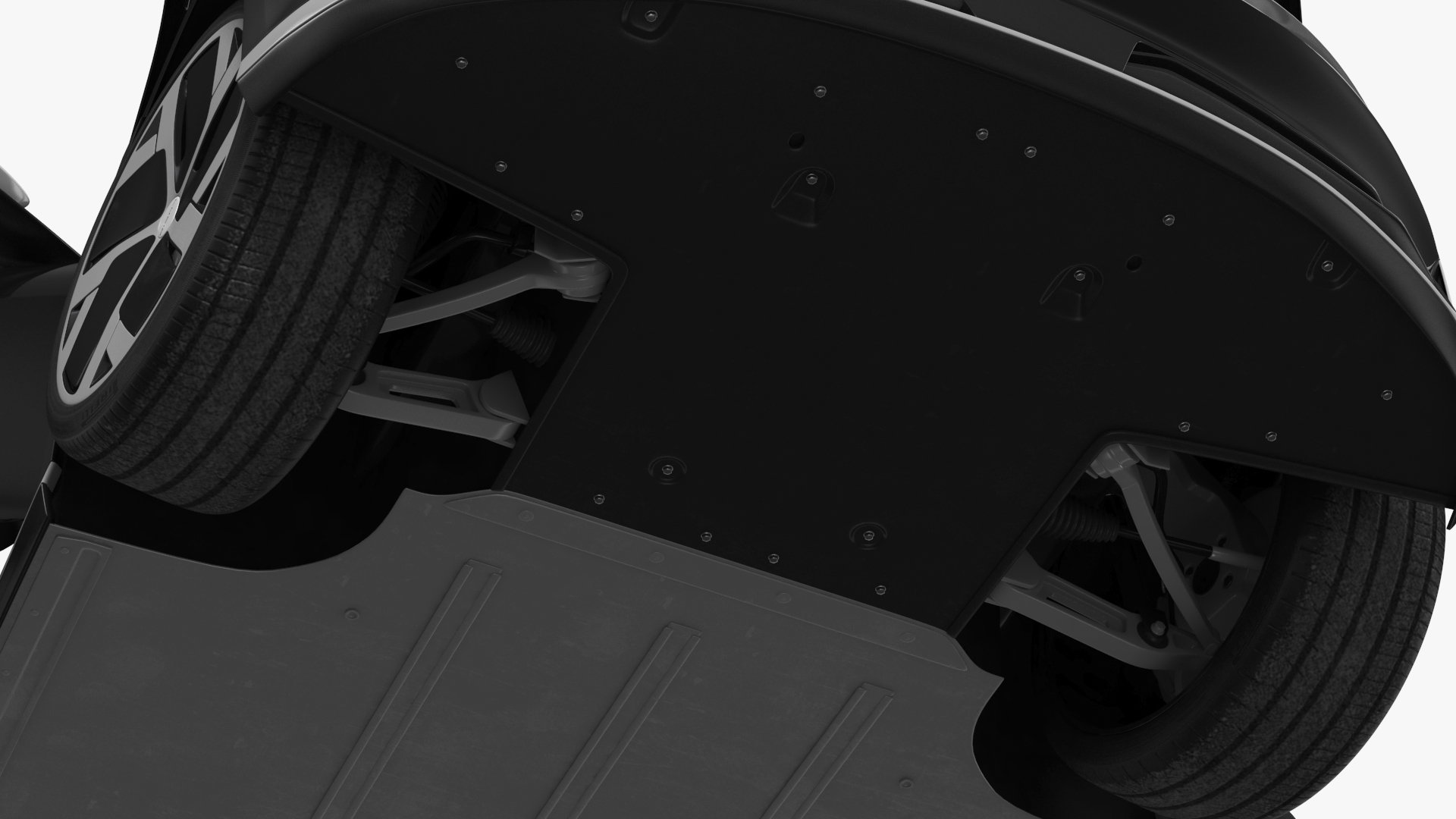 3D Lucid Air Electric Luxury Sedan Black Rigged for Cinema 4D model