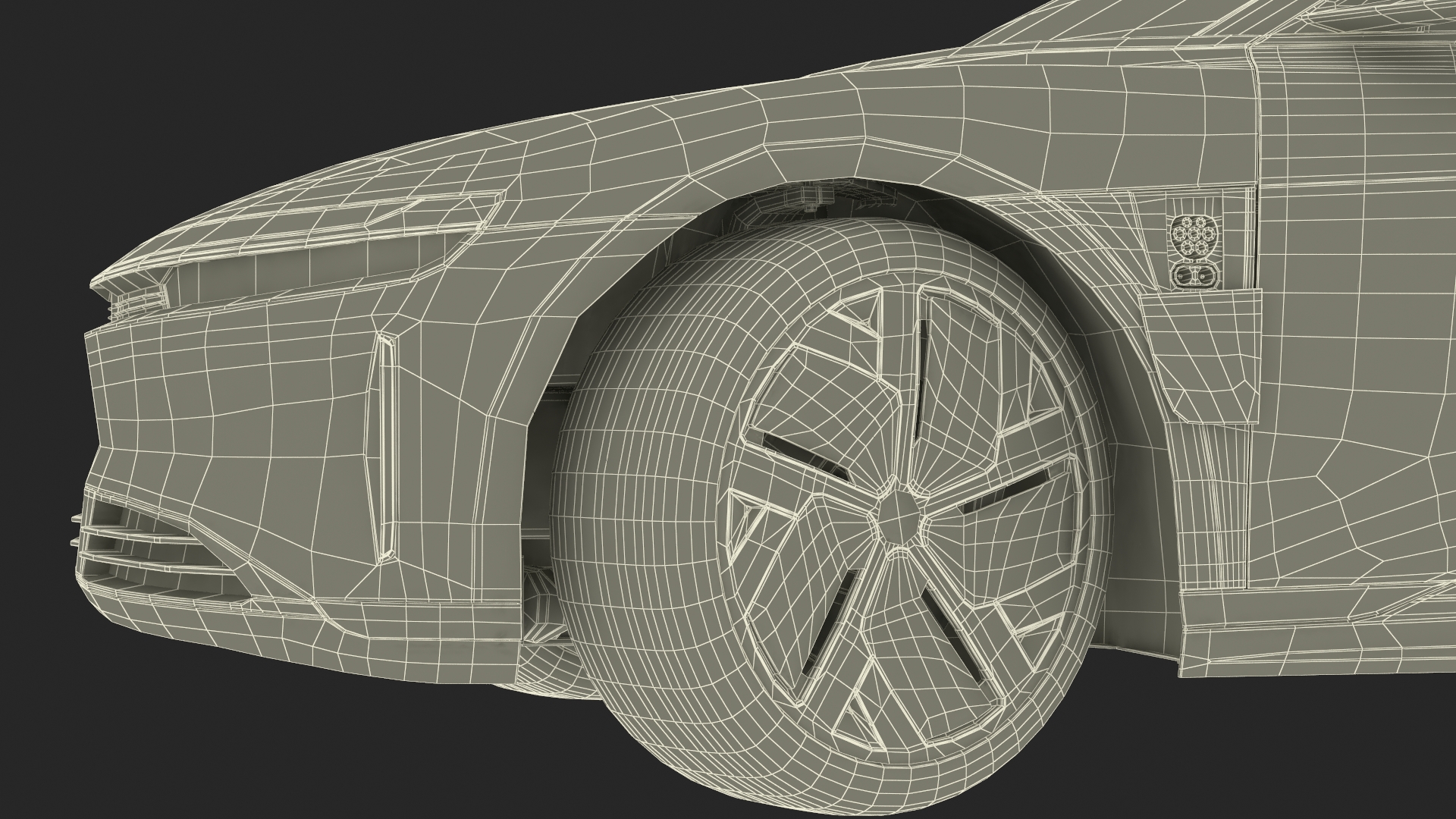 3D Lucid Air Electric Luxury Sedan Black Rigged for Cinema 4D model