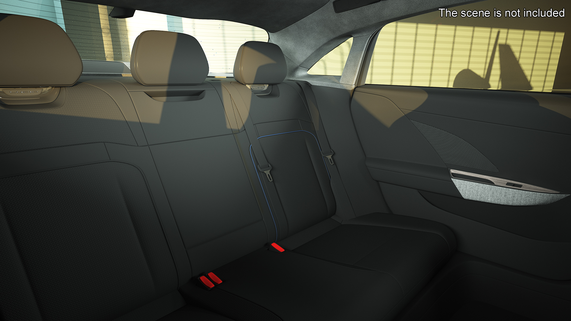 3D Lucid Air Electric Luxury Sedan Black Rigged for Cinema 4D model