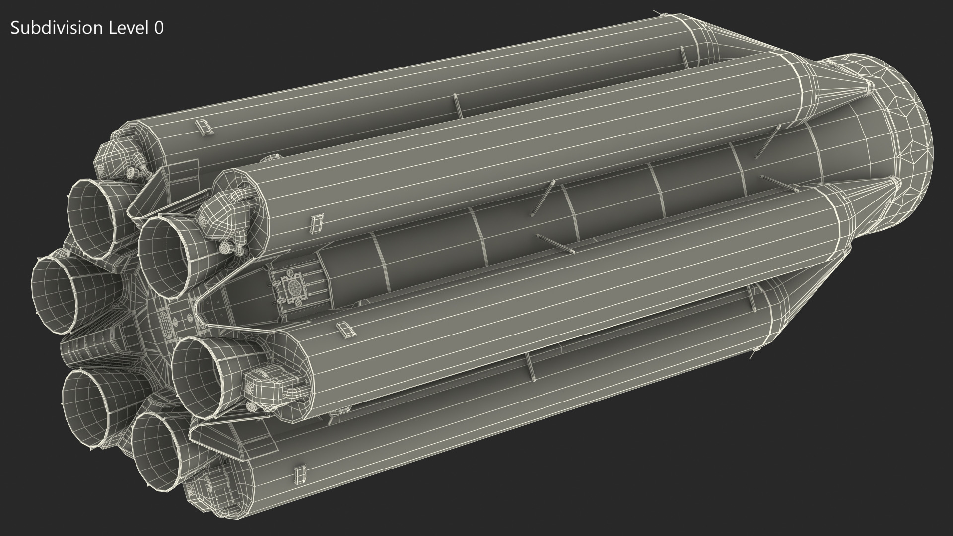 Heavy Lift Launch Rocket Stage-1 3D