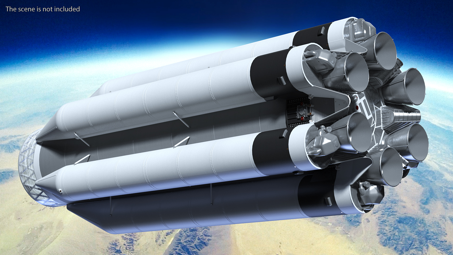 Heavy Lift Launch Rocket Stage-1 3D