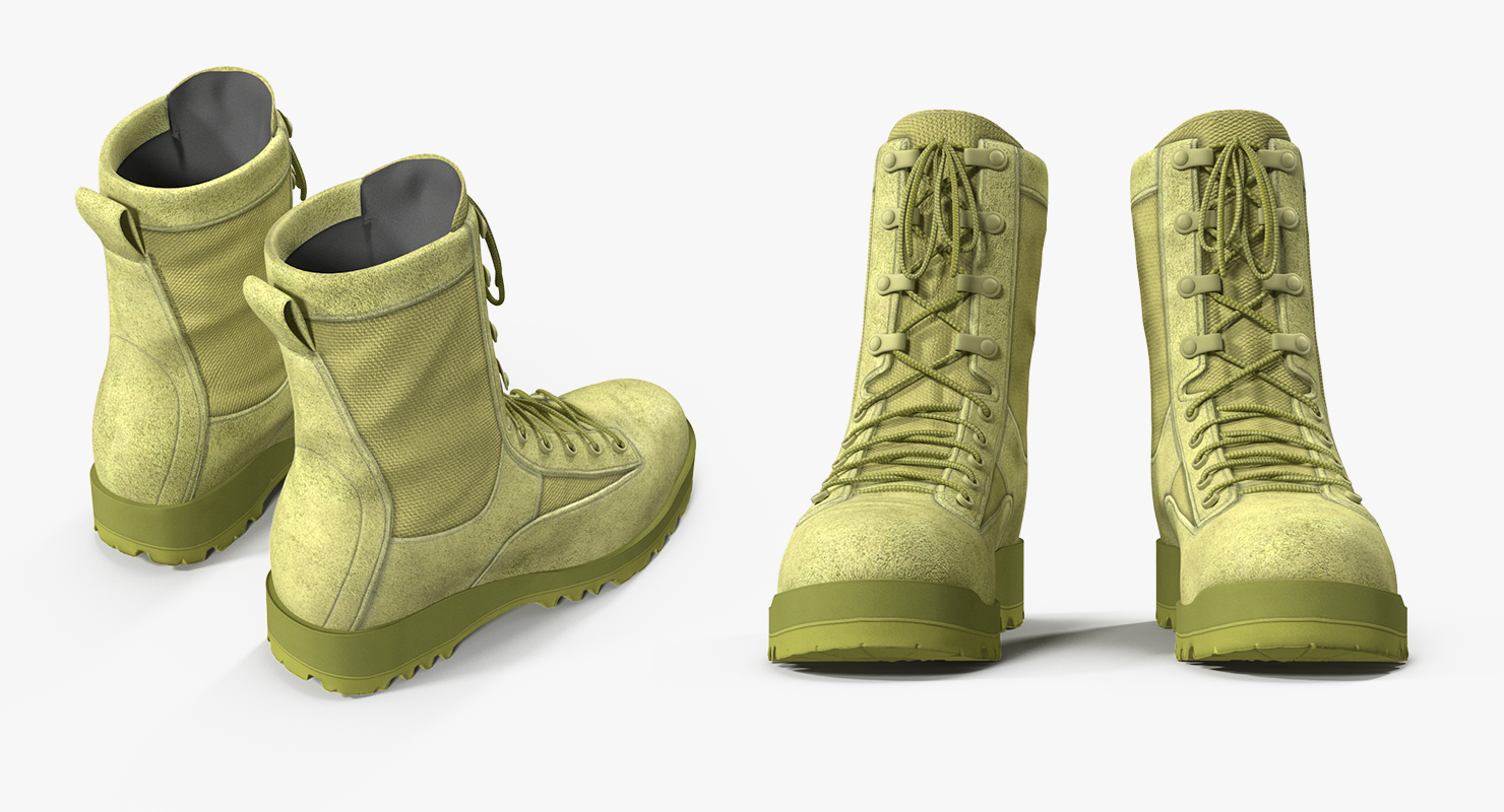 3D US Army Military ACU Boots