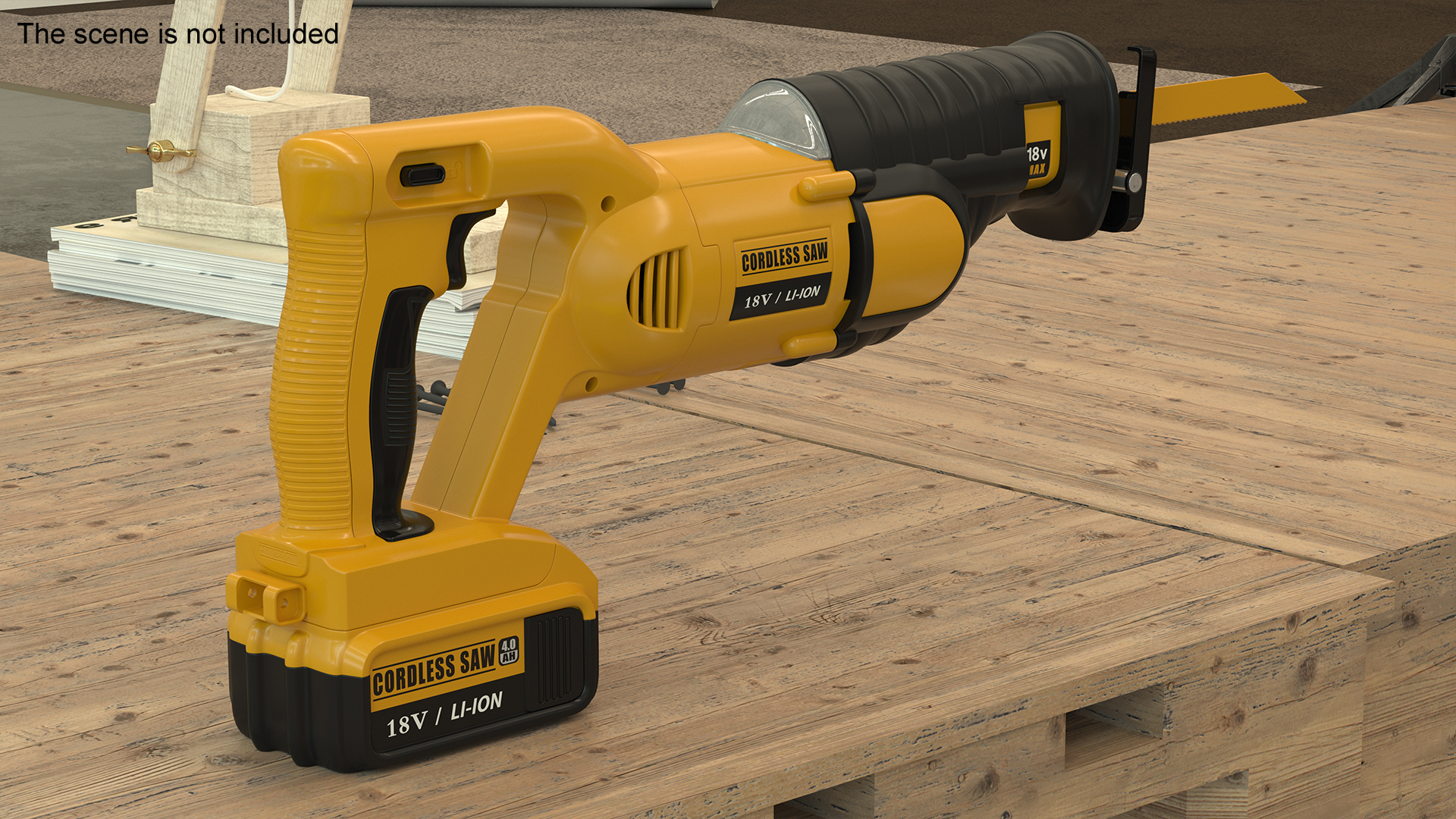 3D model Cordless Recipro Saw