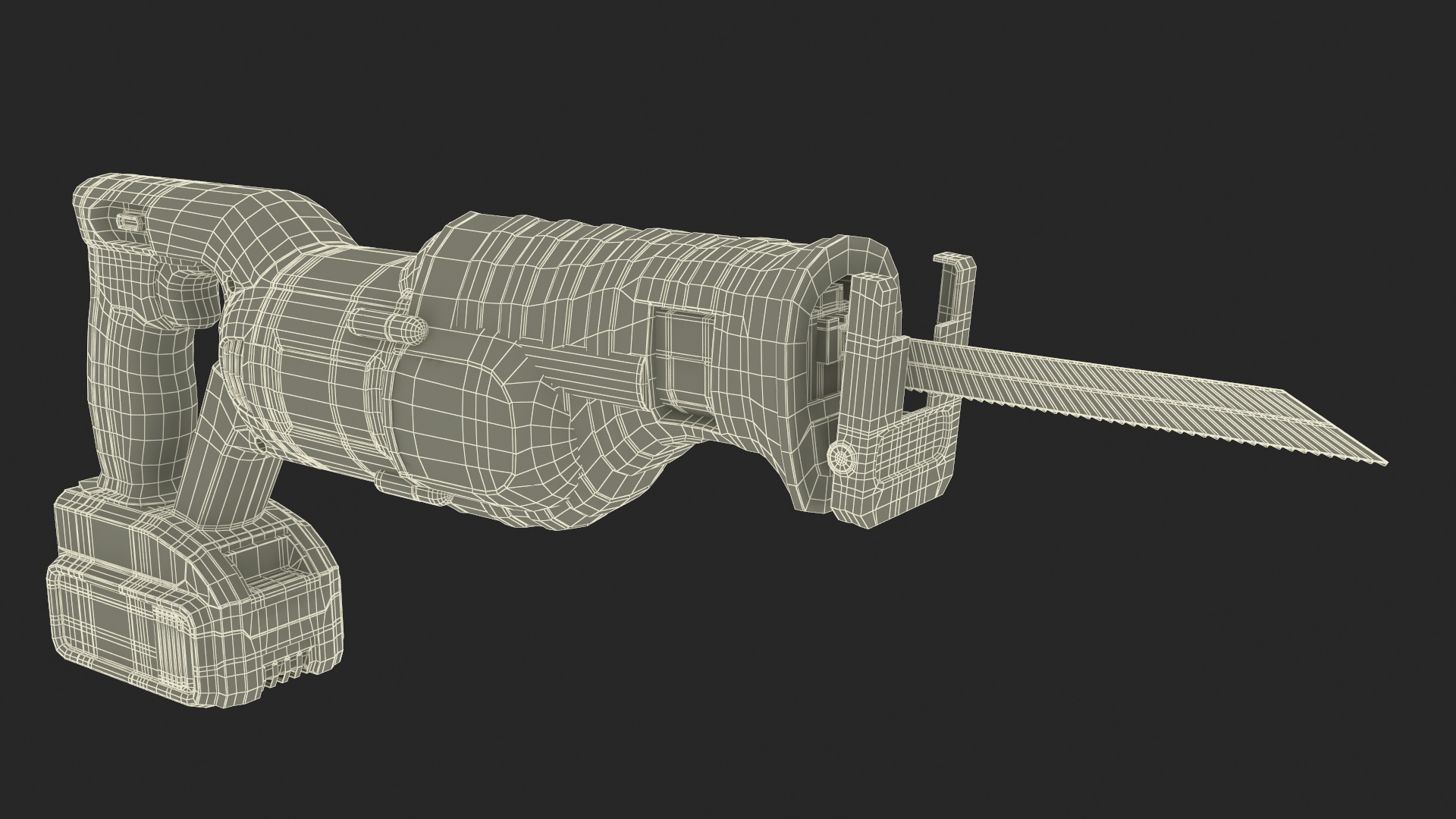 3D model Cordless Recipro Saw