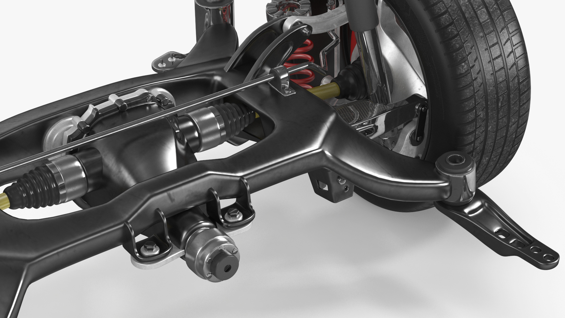 3D model Sports Car Back Suspension Assembly