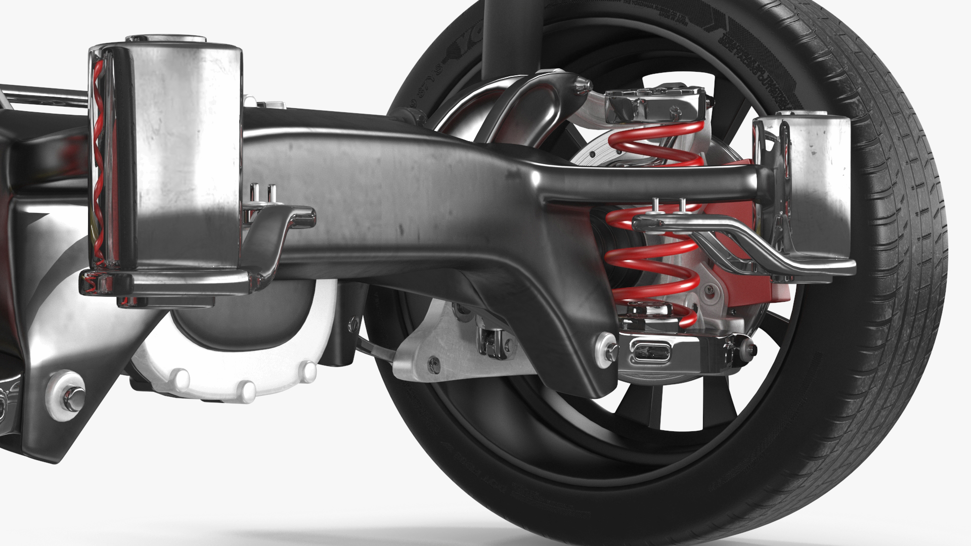 3D model Sports Car Back Suspension Assembly